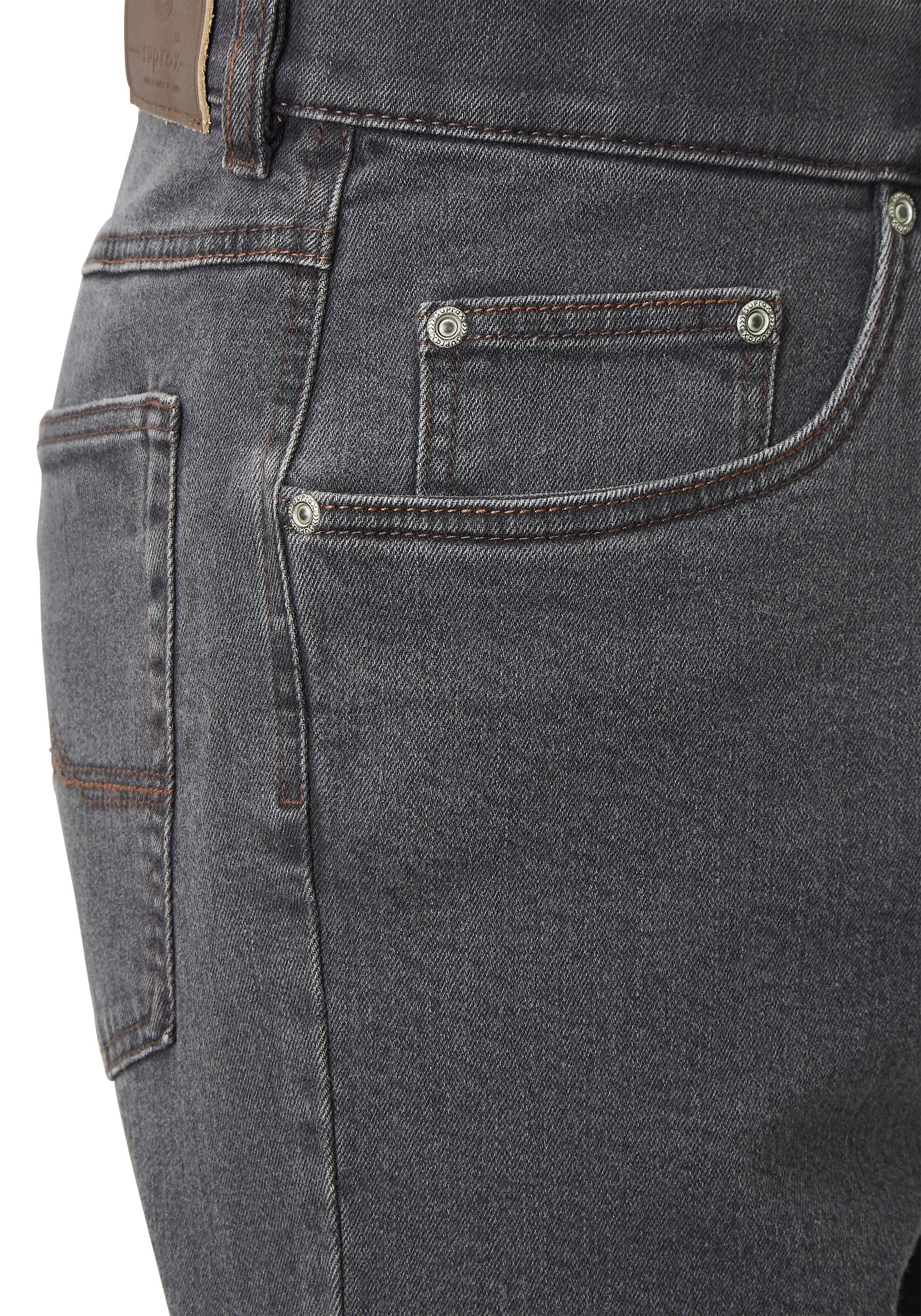 Suprax Regular-fit-Jeans Jeans mit Komfort-Dehnbund und Sicherheitstasche – Bild 4 von 5