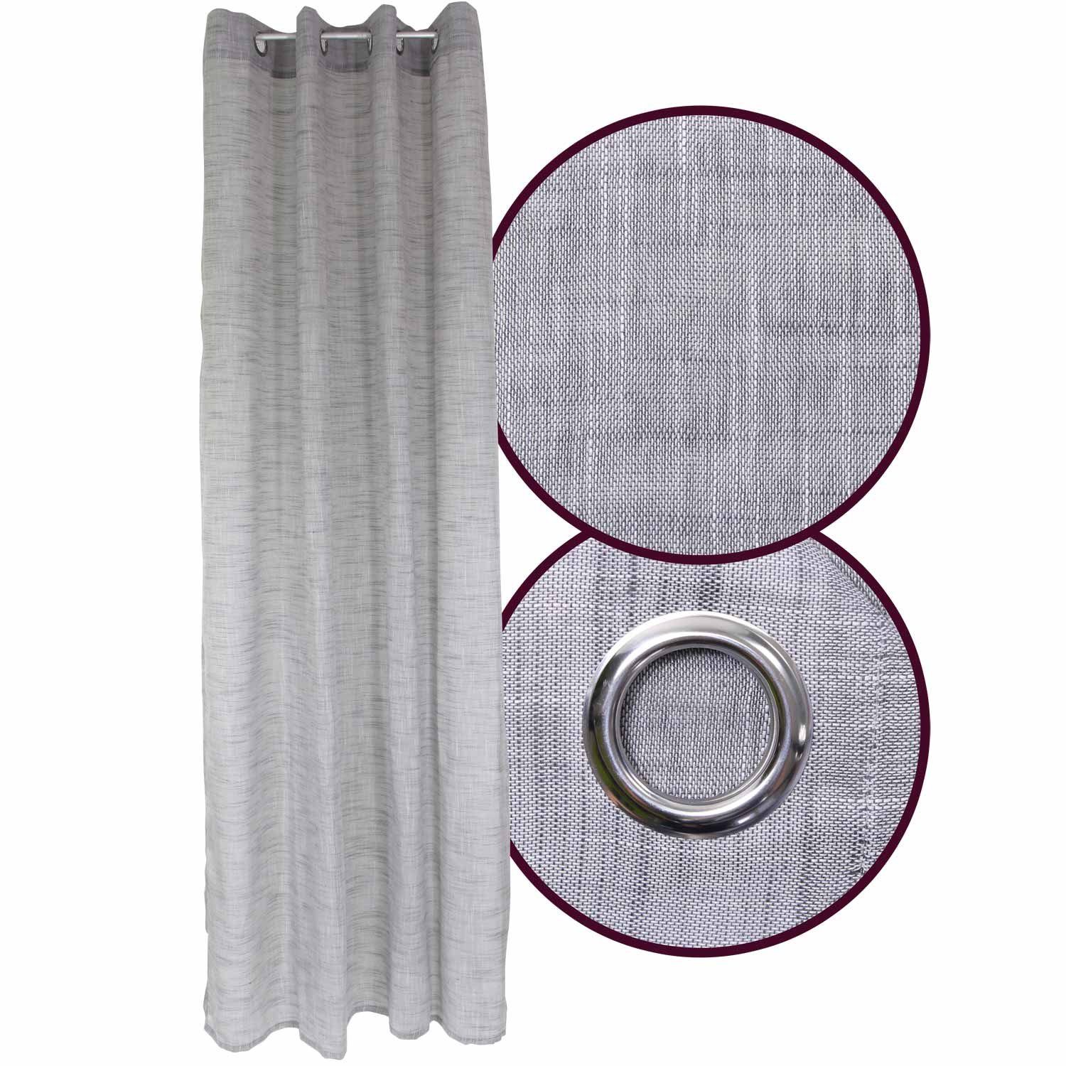EXKLUSIV HEIMTEXTIL Vorhang Ösenvorhang 140 cm günstig online kaufen