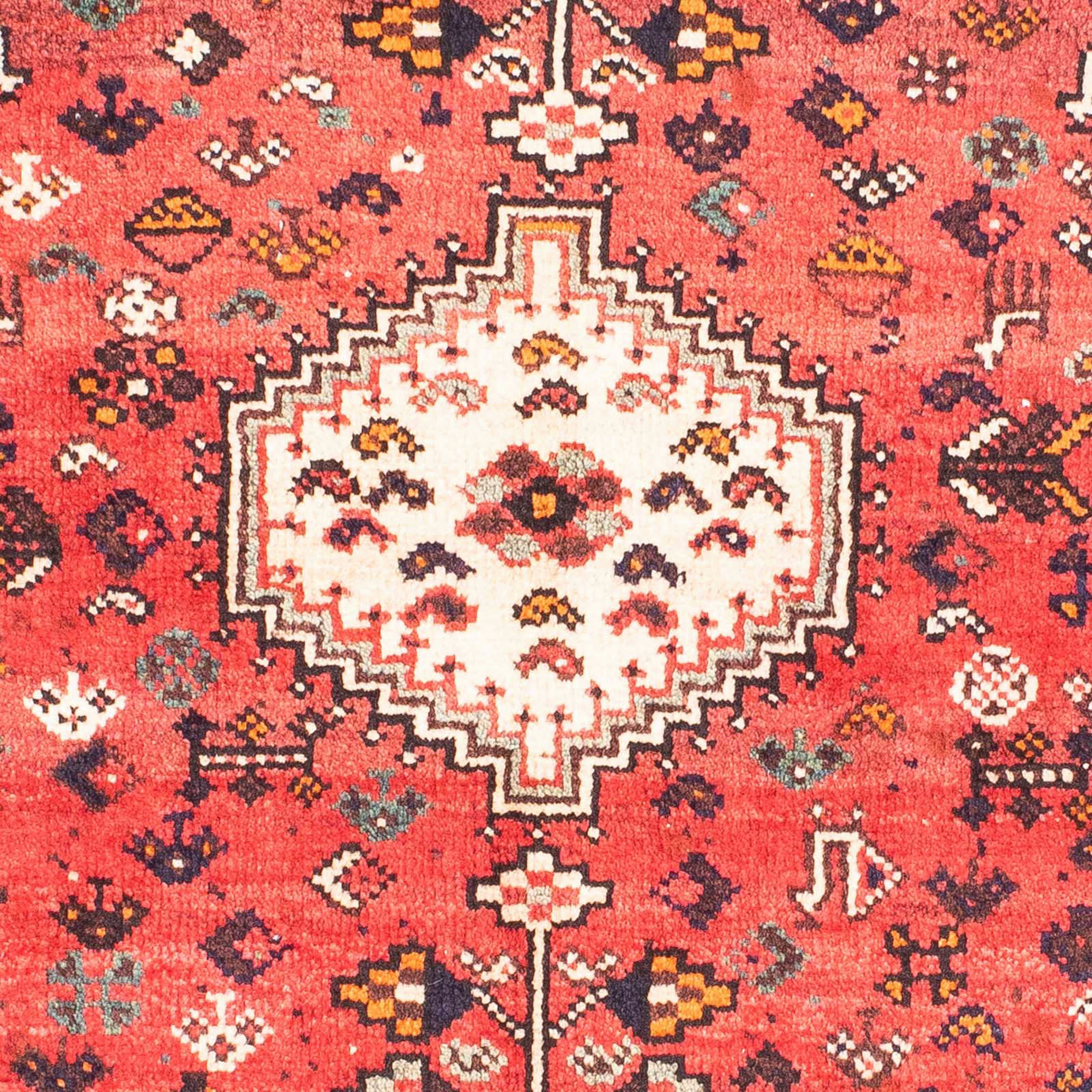 Orientteppich Perser - Nomadic - rechteckig, x 10 Einzelstück cm 115 mit Handgeknüpft, mm, Wohnzimmer, hellrot, Zertifikat morgenland, - Höhe: 144