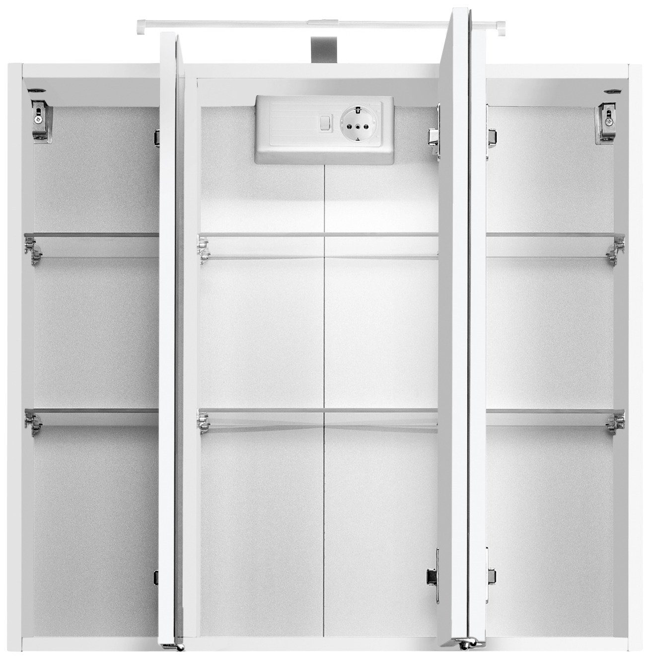 welltime Spiegelschrank "Texas", Breite 70 cm, mit LED-Aufbauleuchte günstig online kaufen