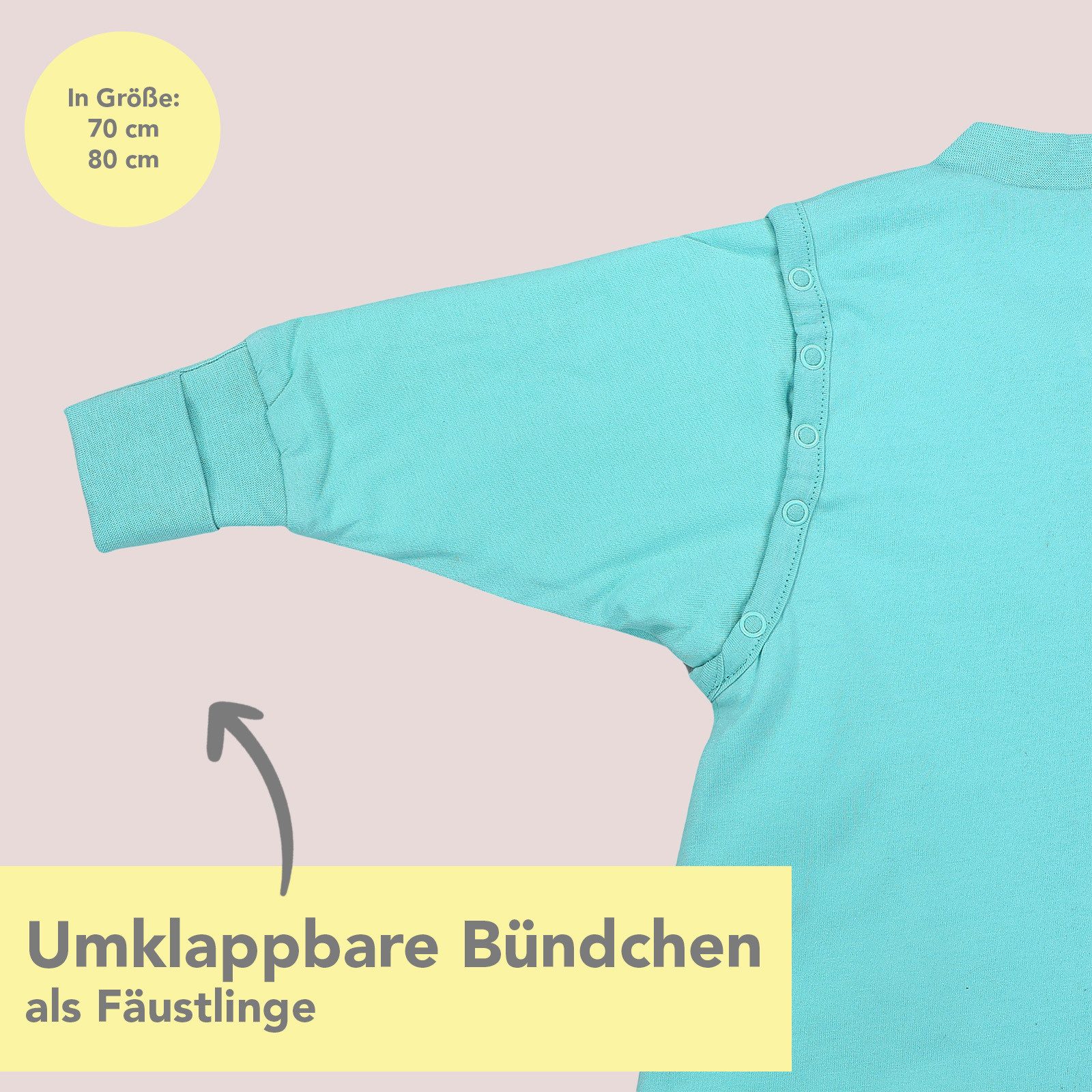 Schlummersack Kinderschlafsack Babyschlafsack, 1.0 Tog OEKO-TEX zertifiziert