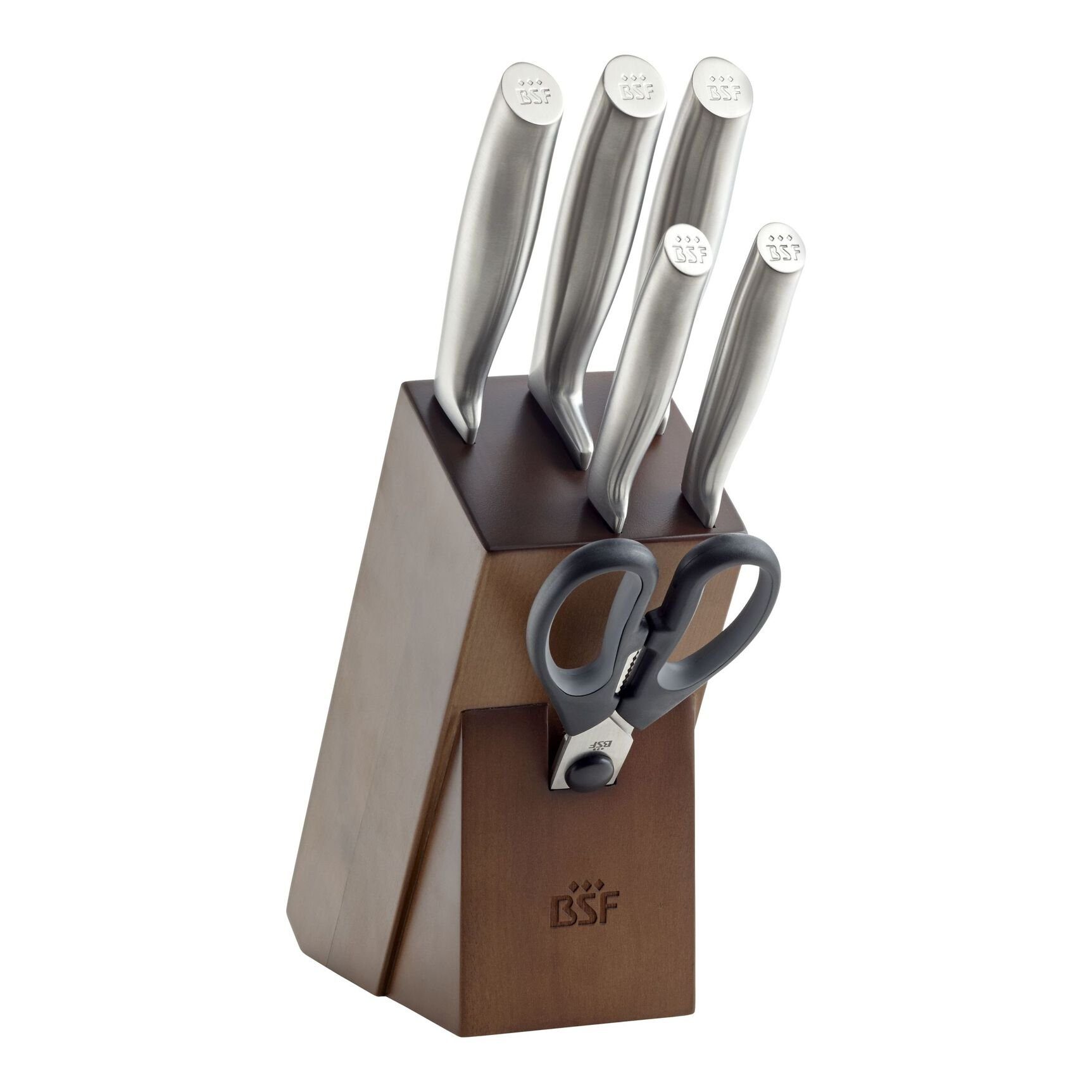 Messerblock BSF Chicago Messerblockset, 7-tlg Braun Robuste Klinge