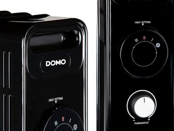 Domo Ölradiator, 2000 W, Elektro Heizkörper 9 Rippen mobile Elektroheizung leise Heizradiator