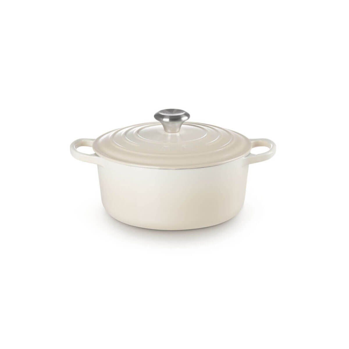 LE CREUSET Bräter rund 24 Bräter cm Signature meringue