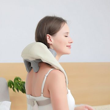 DOPWii Nacken-Massagegerät Nackenmassagegerät mit Heizfunktion, Shiatsu-Rücken-Schulter-Massagegerät, 3 Massagemodi