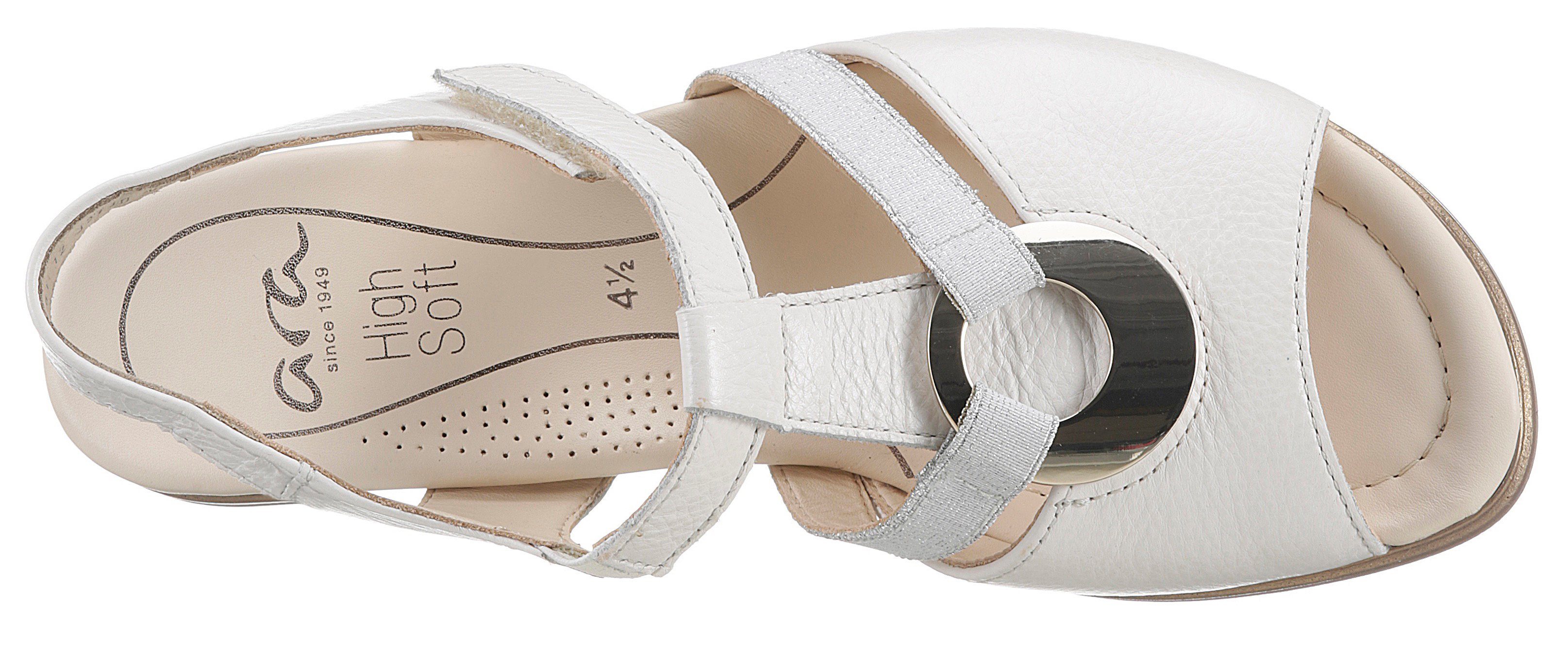 Sandalette eleganter Optik, H-Weite in 048199 Ara offwhite LUGANO