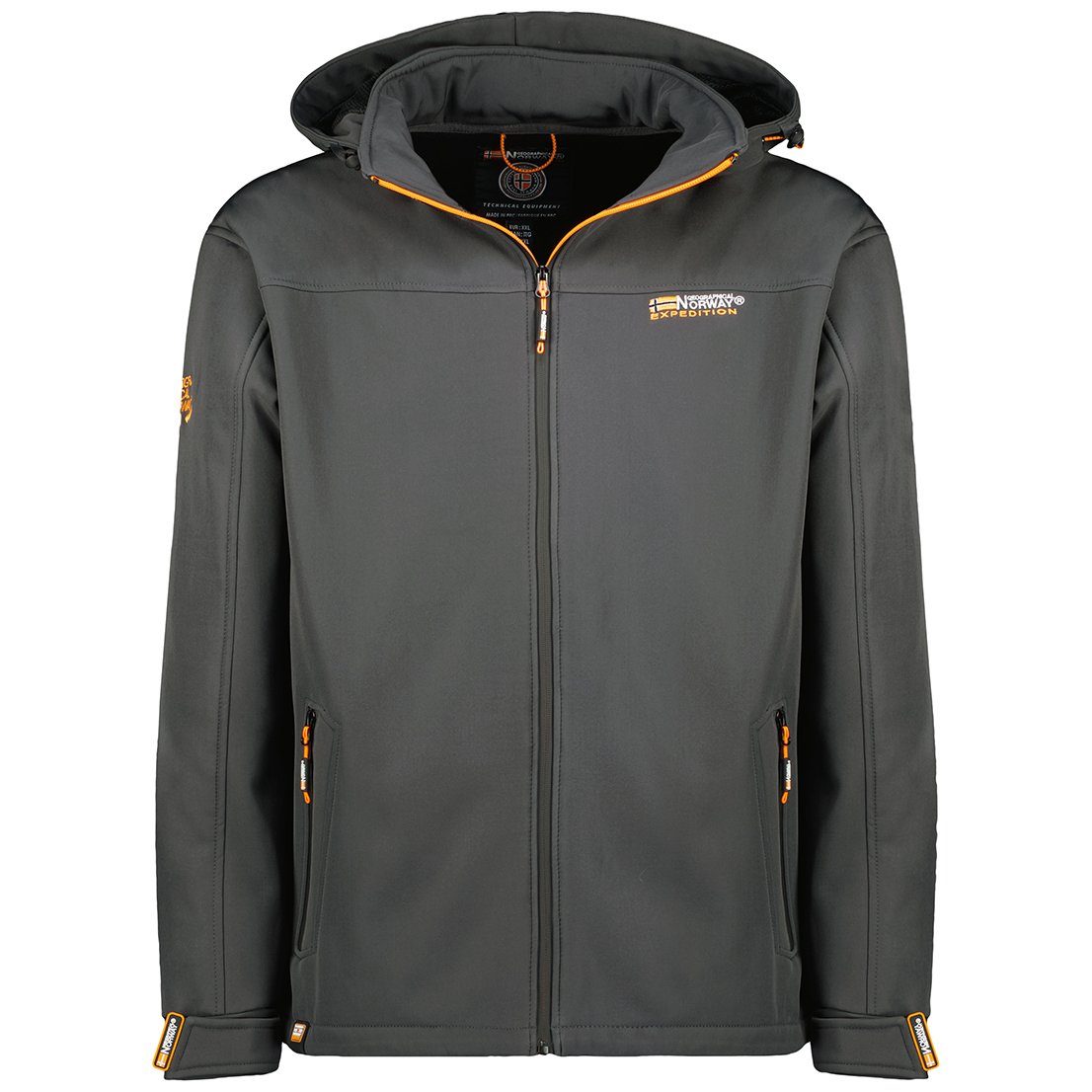 Softshelljacke Herren Softshell mit abnehmbarer Kapuze