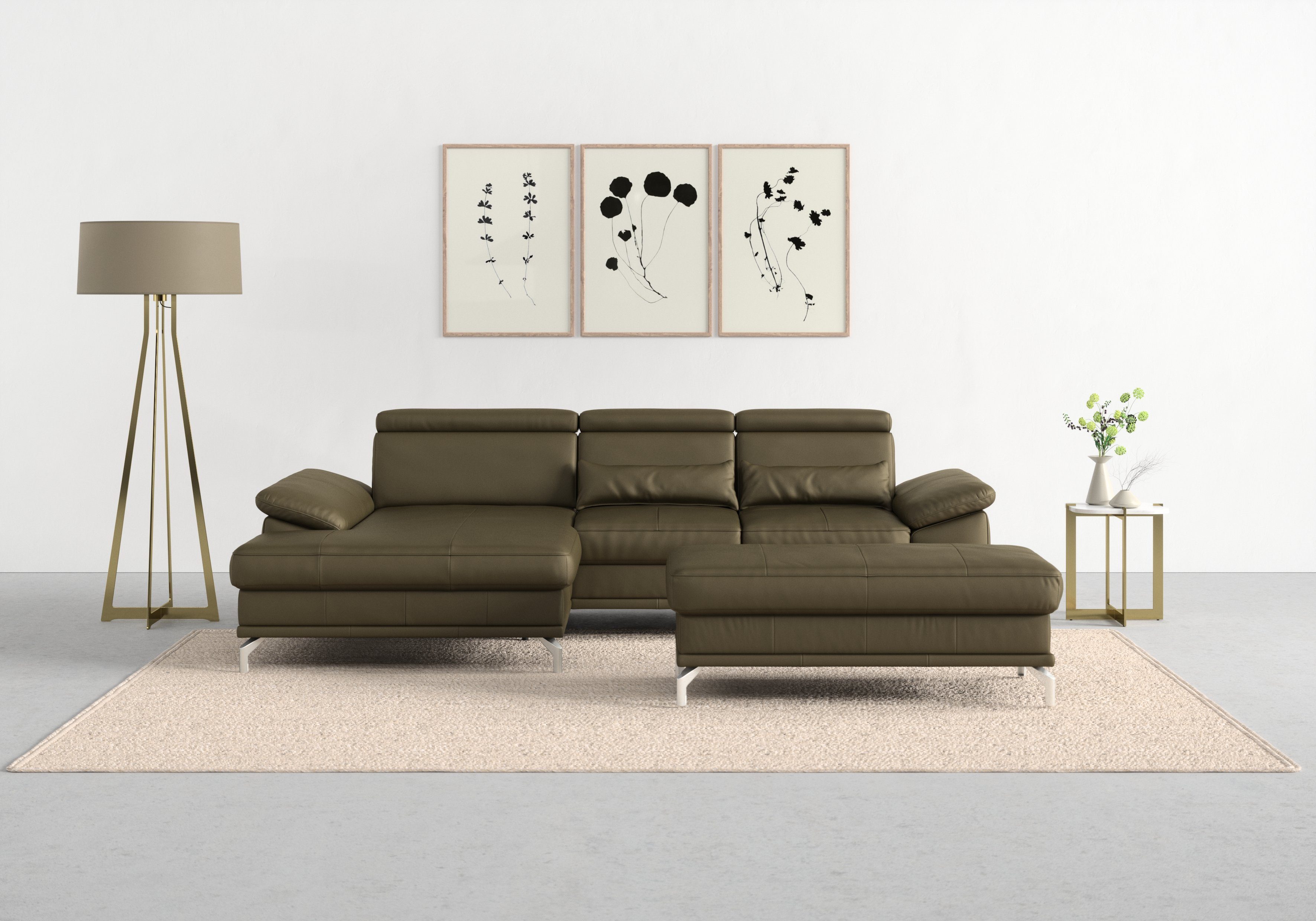 sit&more Ecksofa Cabrio L-Form, mit Sitztiefenverstellung, günstig online kaufen