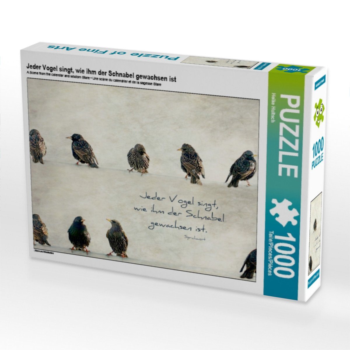 Puzzle ist Lege-Größe Bild Heike Teile 64 x gewachsen 48 Hultsch, singt, Jeder von Puzzleteile wie Foto-Puzzle Puzzle Vogel 1000 CALVENDO der CALVENDO 1000 ihm cm Schnabel
