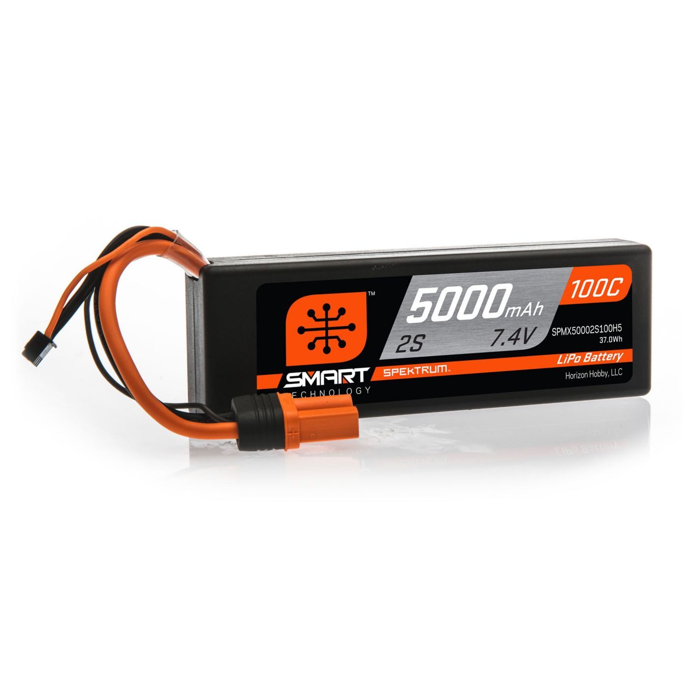 Spektrum Spektrum Lipo Akku 5000mAh 2S 7.4V 100C Smart Hardcase IC5 RC-Fernsteuerung