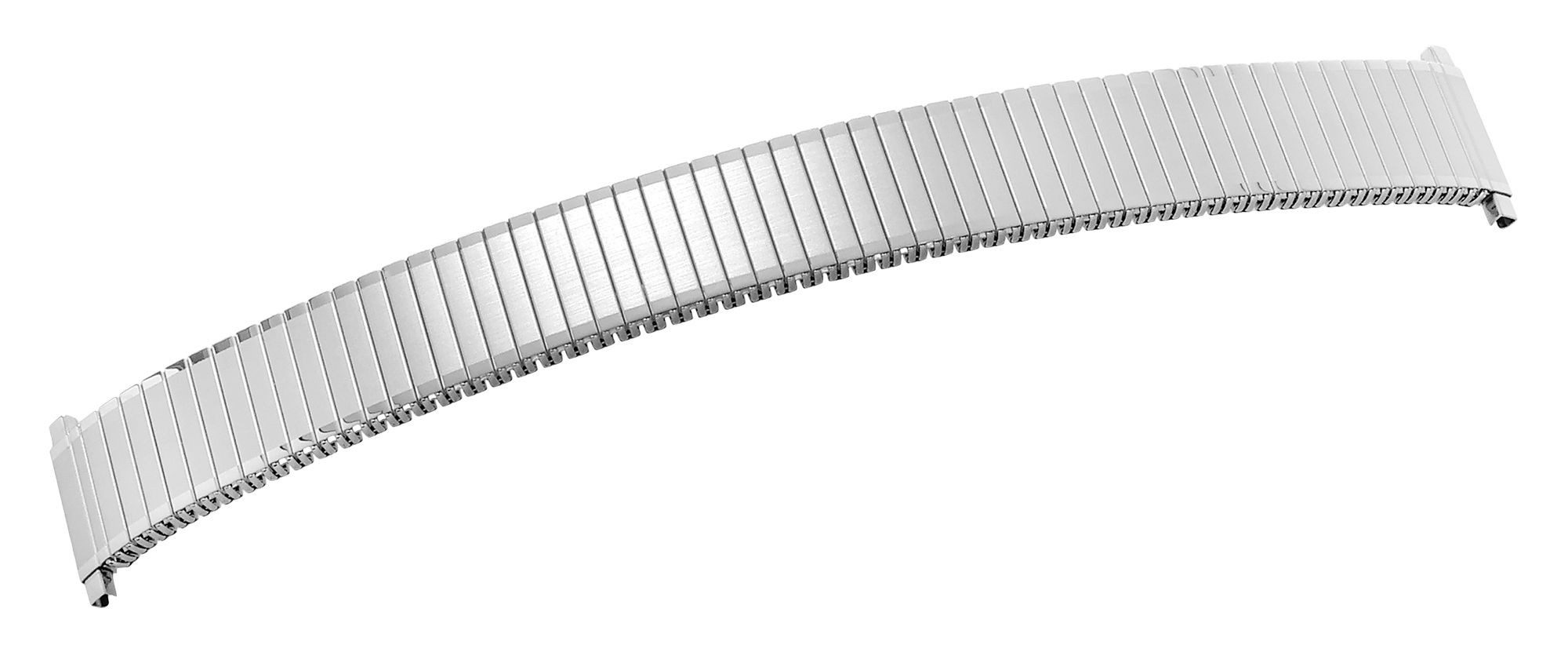 STEINMEISTER Uhrenarmband 8200070 Edelstahl Zugarmband, silberfarben, 8 - 20 mm