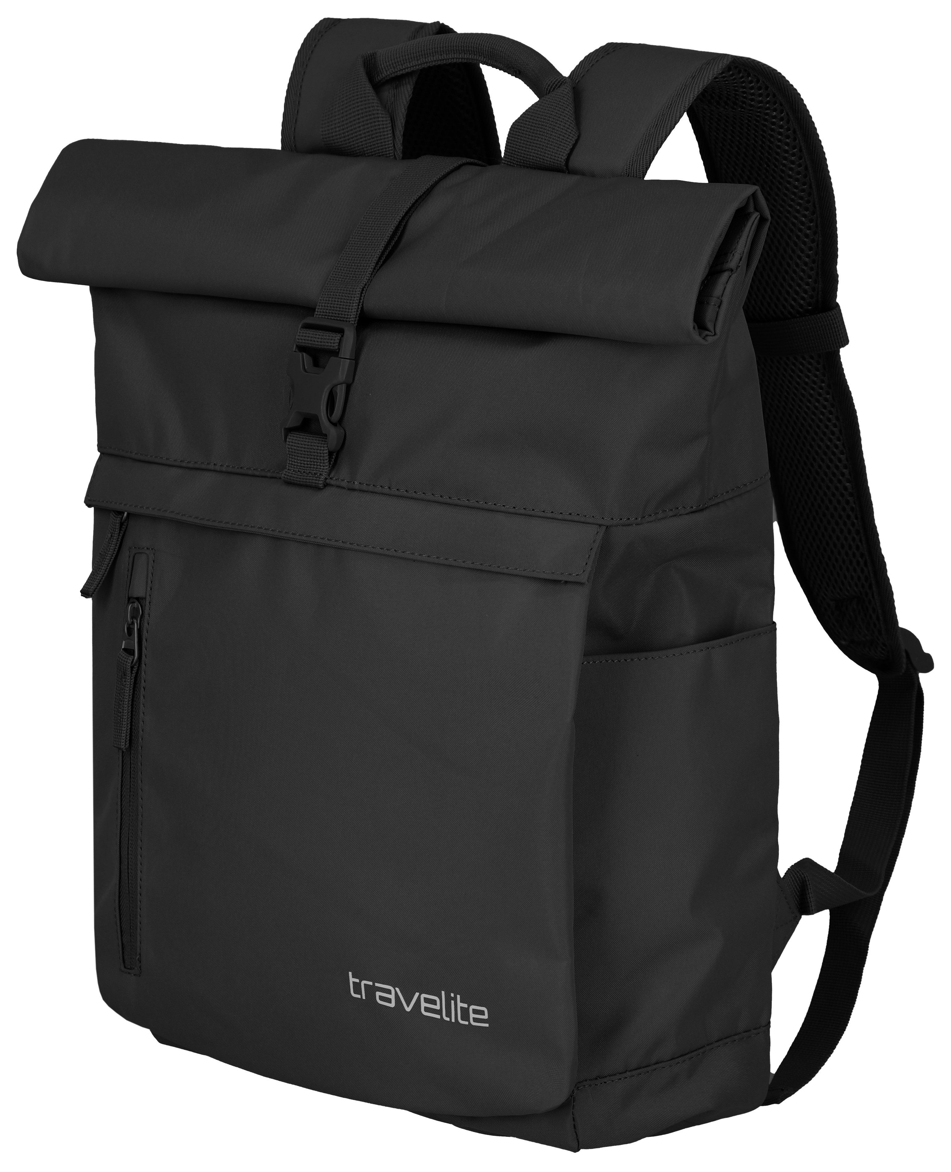 travelite Freizeitrucksack BASICS Rollup Rucksack, Arbeitsrucksack Sportrucksack Reiserucksack Schulrucksack
