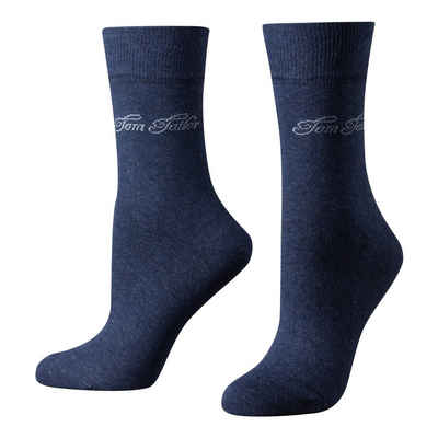 TOM TAILOR Socken 9702546038 Tom Tailor 2er Pack Basic Women Socks 9702 546 indigo melange Doppelpack Strümpfe Socken