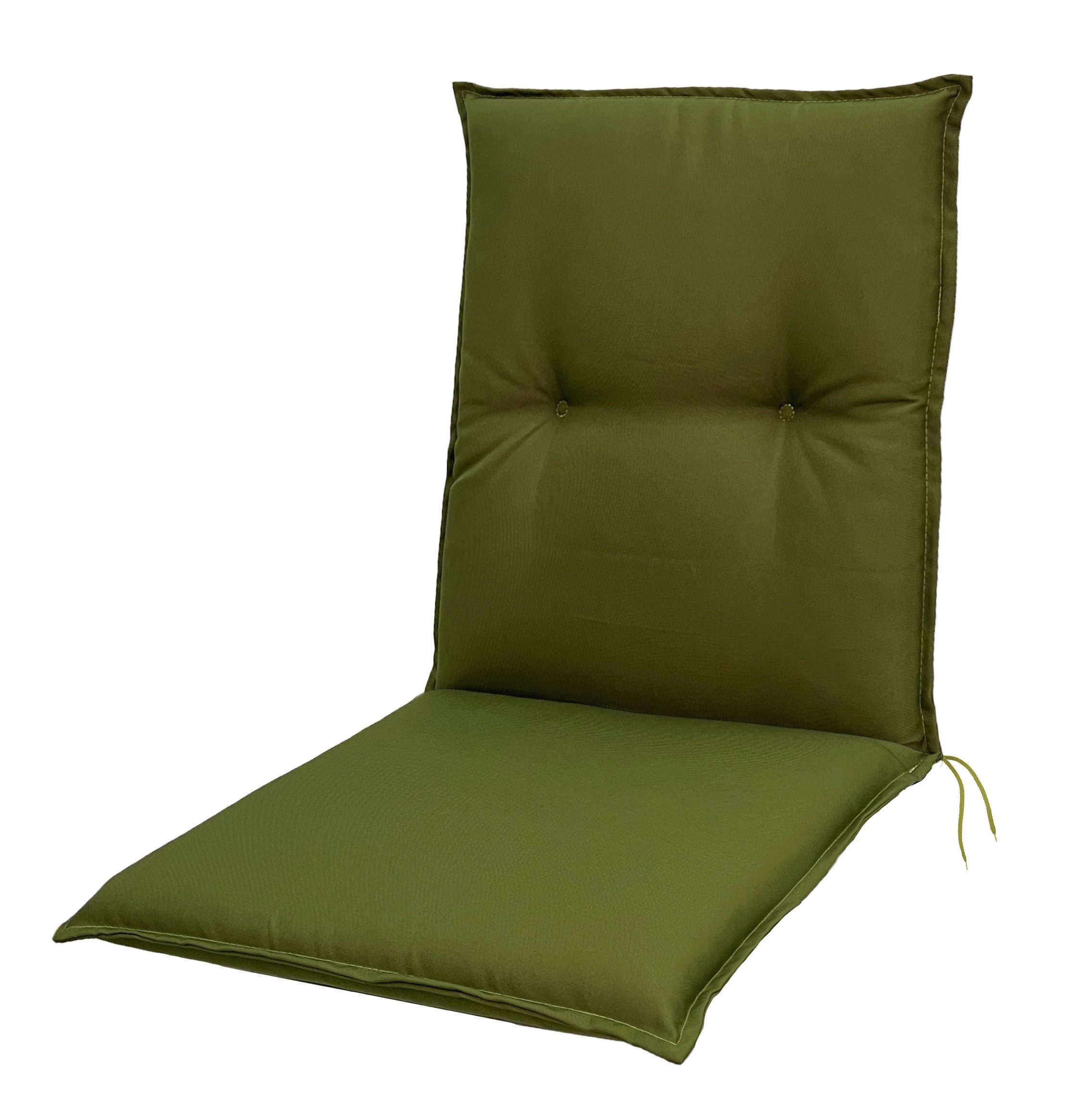 doppler® Polsterauflage 7836 grün Niederlehner Niedriglehner Gartenstuhlauflagen Auflage, (1 St., 1 Auflage), UV-Beständig für Niedriglehner-Stühle