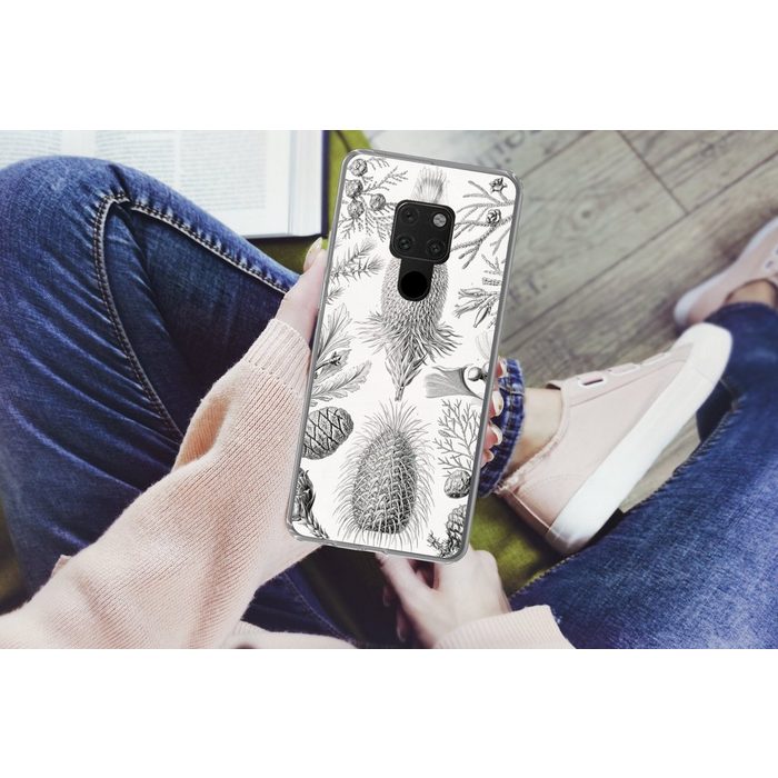 MuchoWow Handyhülle Koniferen - Ernst Haeckel - Kunst - Retro - Illustration - Natur Phone Case Handyhülle Huawei Mate 20 Silikon Schutzhülle OR12334
