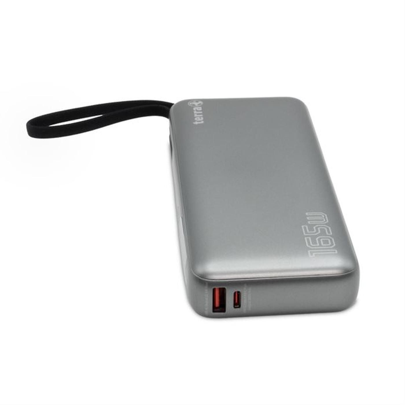TERRA TERRA Powerbank, 20.000mAh / 165W tragbares Ladegerät Tablet-Tastatur (Deutsche Tastatur)