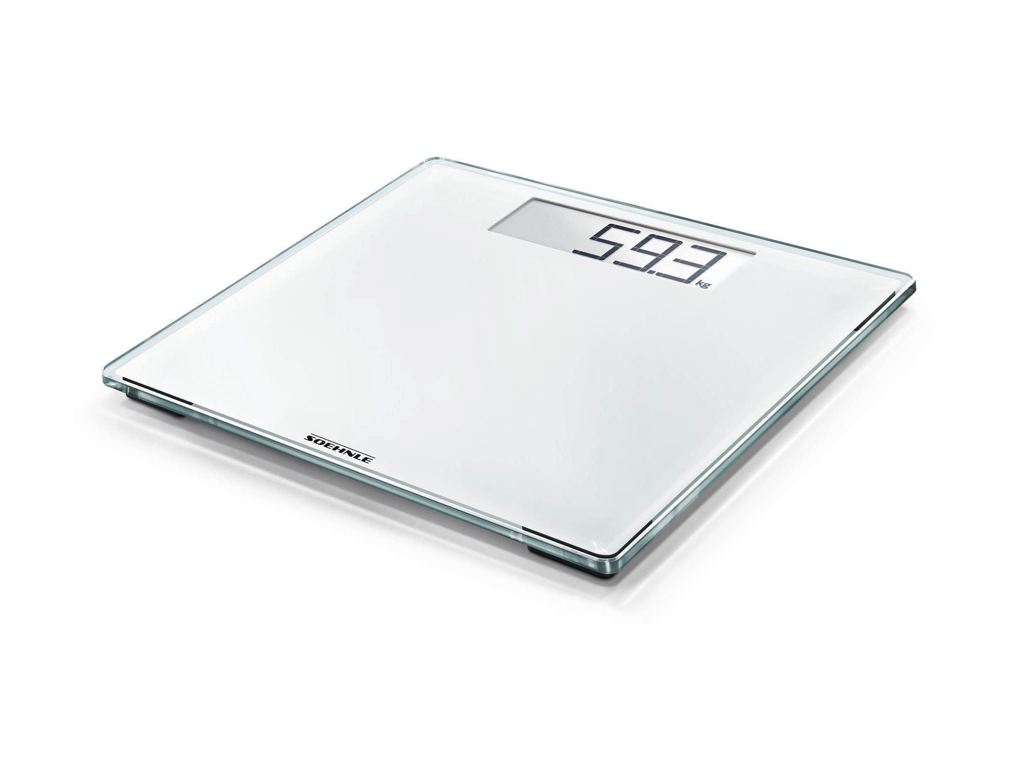 Soehnle Personenwaage Style Sense Comfort 100, 1-tlg., LCD-Anzeige, flaches Design, bis 180kg, kg/lb/st, inkl. Batterien