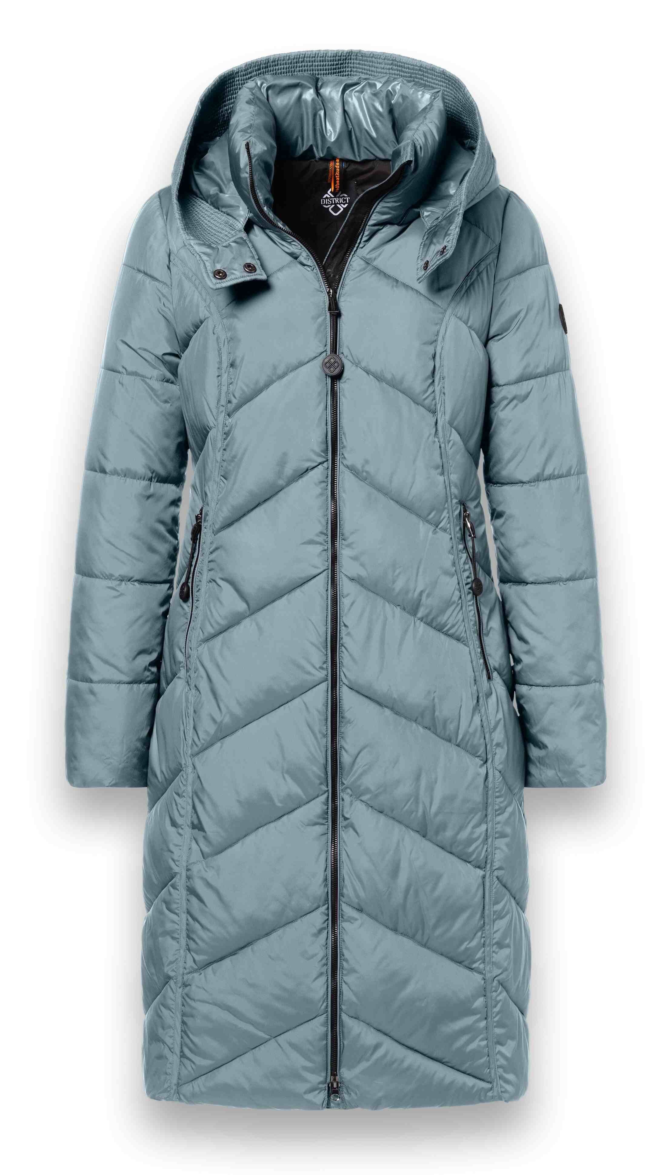 District Steppmantel Arosa (wasserabweisend) mineralblau Damen