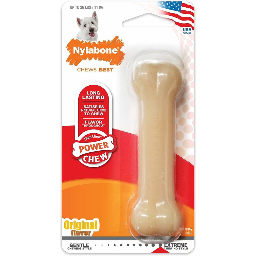 Nylabone Kauspielzeug 2 Pack Durachew Original Regular Size, Nylon Dental Bone 25 Lb Dogs