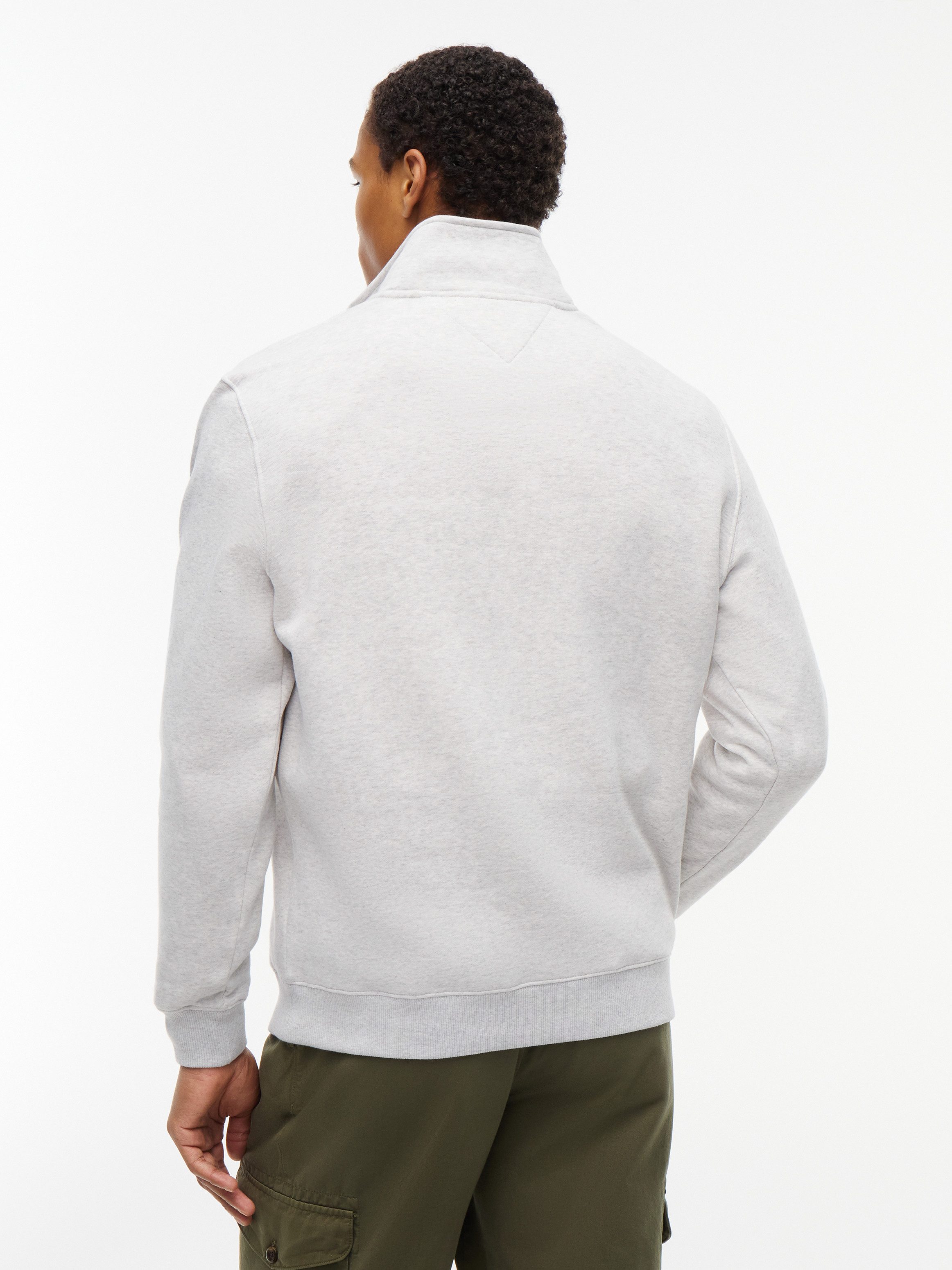 Tommy Jeans Sweatshirt TJM REGULAR FLEECE 1/4 ZIP MOCK NECK mit Fleece