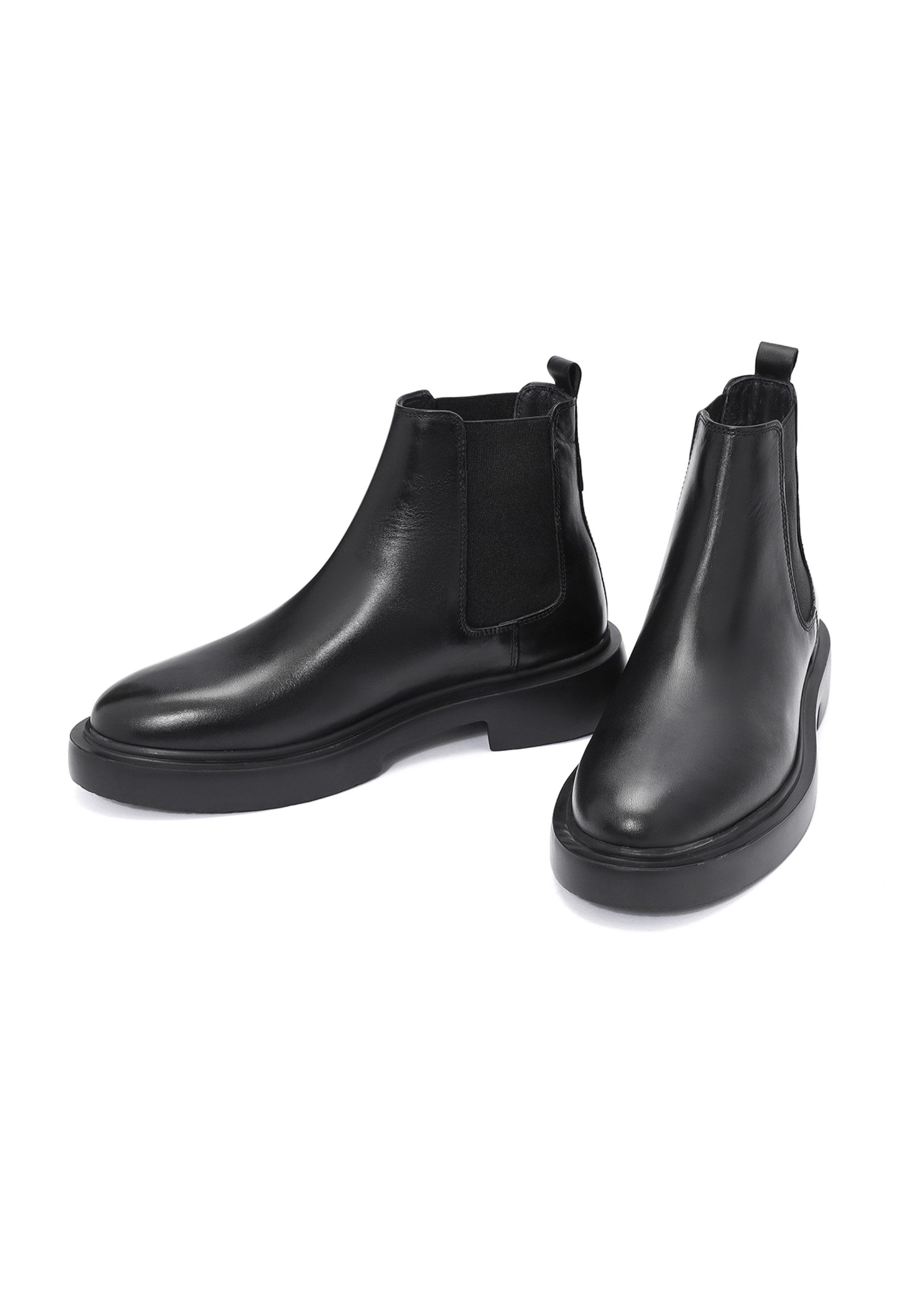 Derimod Chelsea-Stiefel aus Leder Chelseaboots Leder-Textil-Futter, EVA Sohle