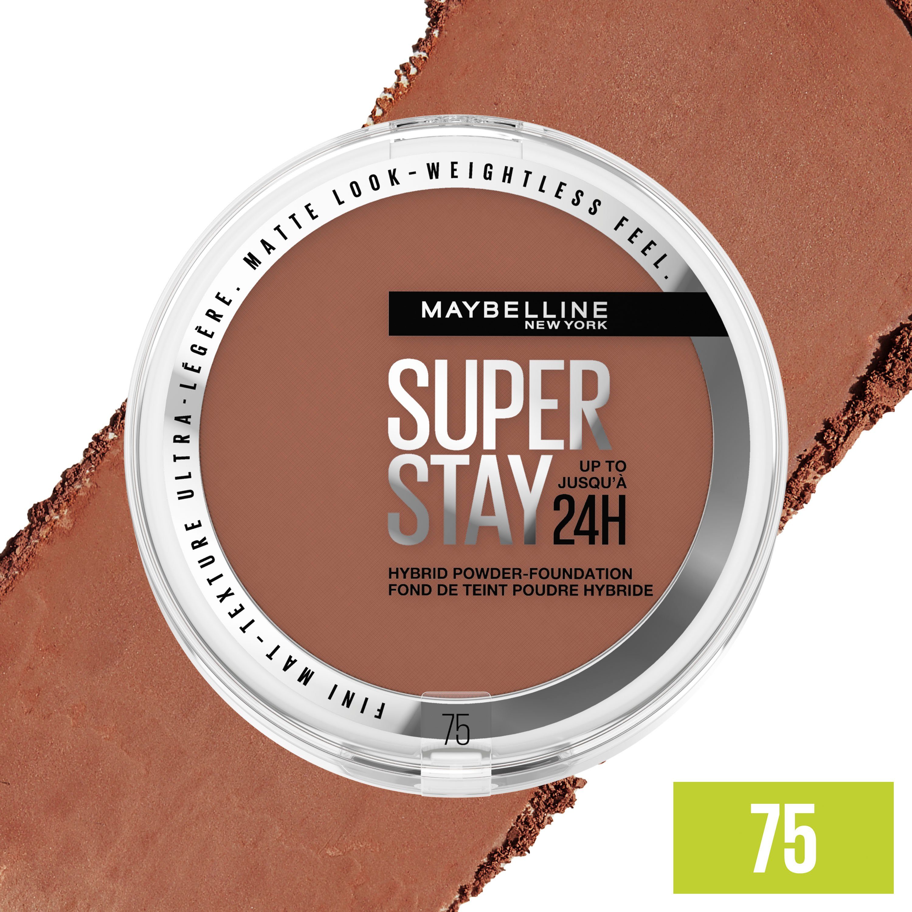 MAYBELLINE NEW YORK Foundation SUPER STAY HYBRID POWDER-FOUNDATION, mattes Finish mit Airbrush Effekt, dank leichter Pigmente