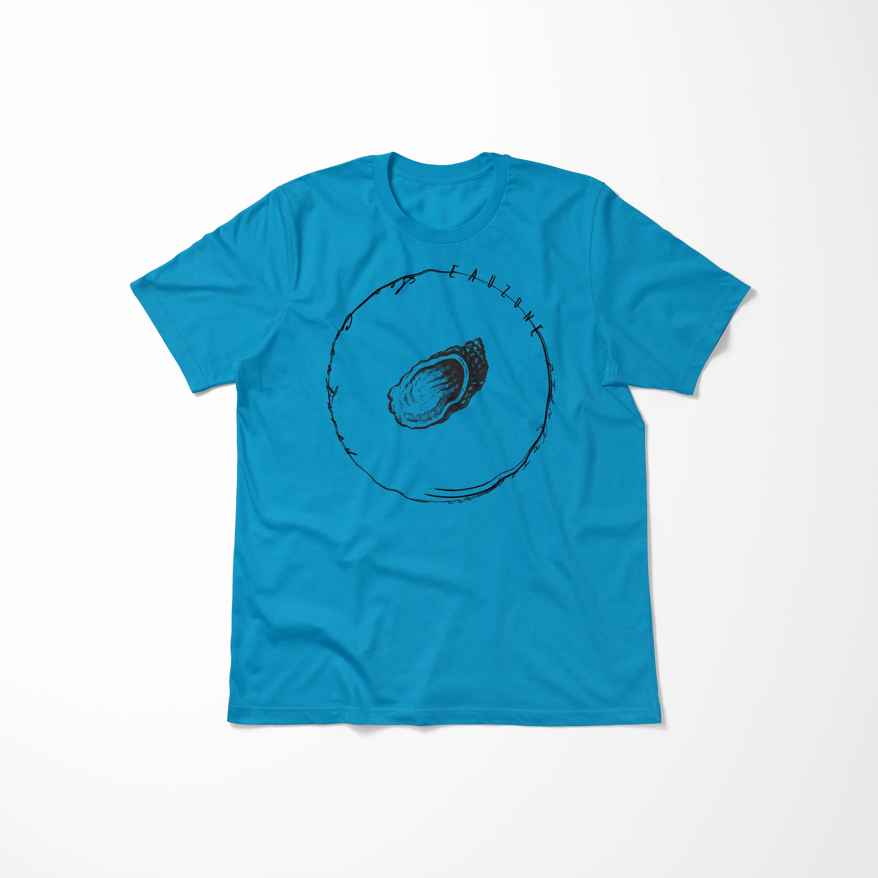 T-Shirt 007 T-Shirt Schnitt / Struktur Atoll Art und Tiefsee Sea Serie: feine Creatures, sportlicher - Sea Fische Sinus