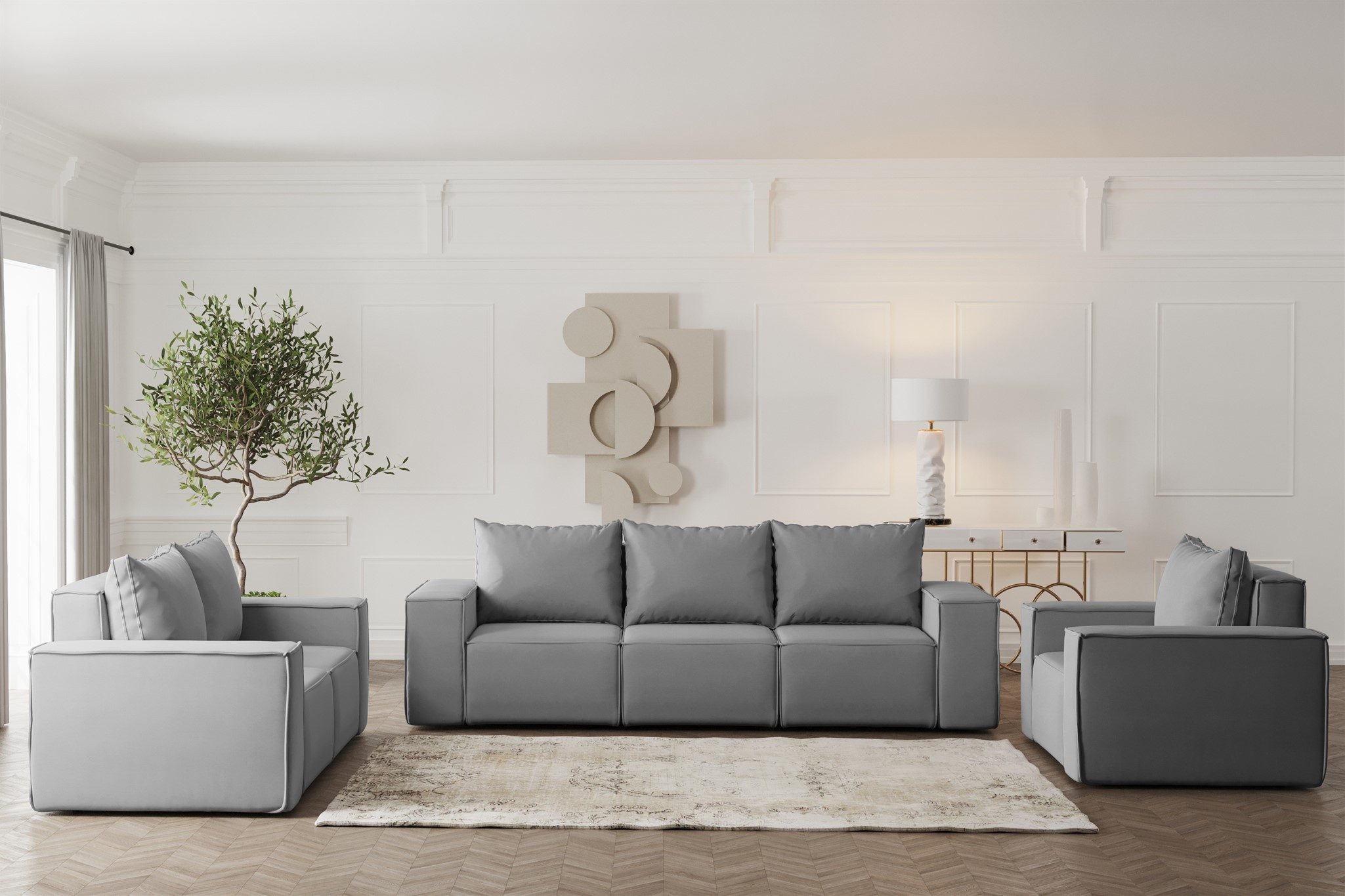 Fun Möbel Polstergarnitur Sofa-Set Designersofa ESTELLE günstig online kaufen
