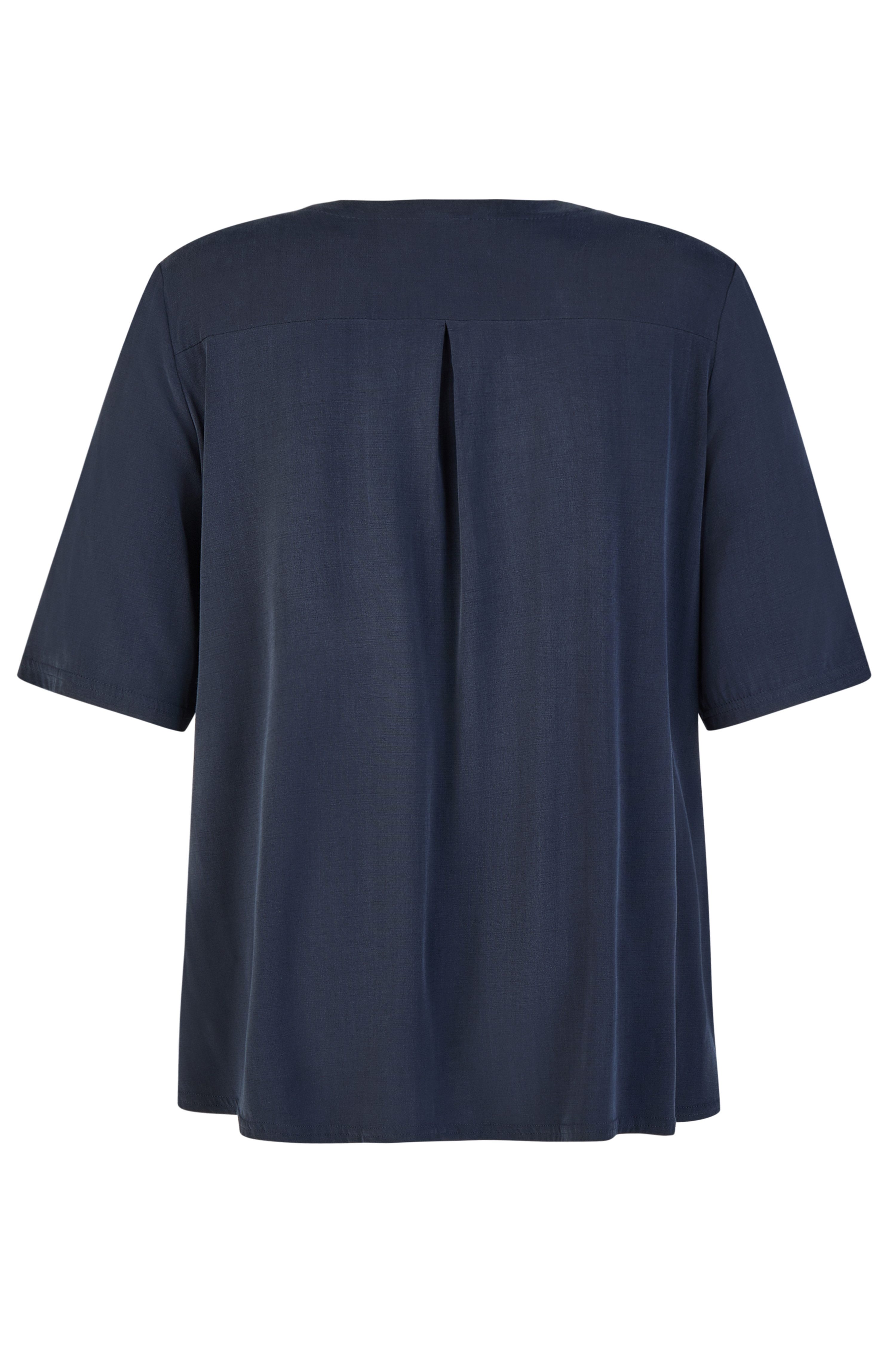 Mona Lisa Kurzarmshirt Große Größen aus Cupro Elegantes Sommershirt