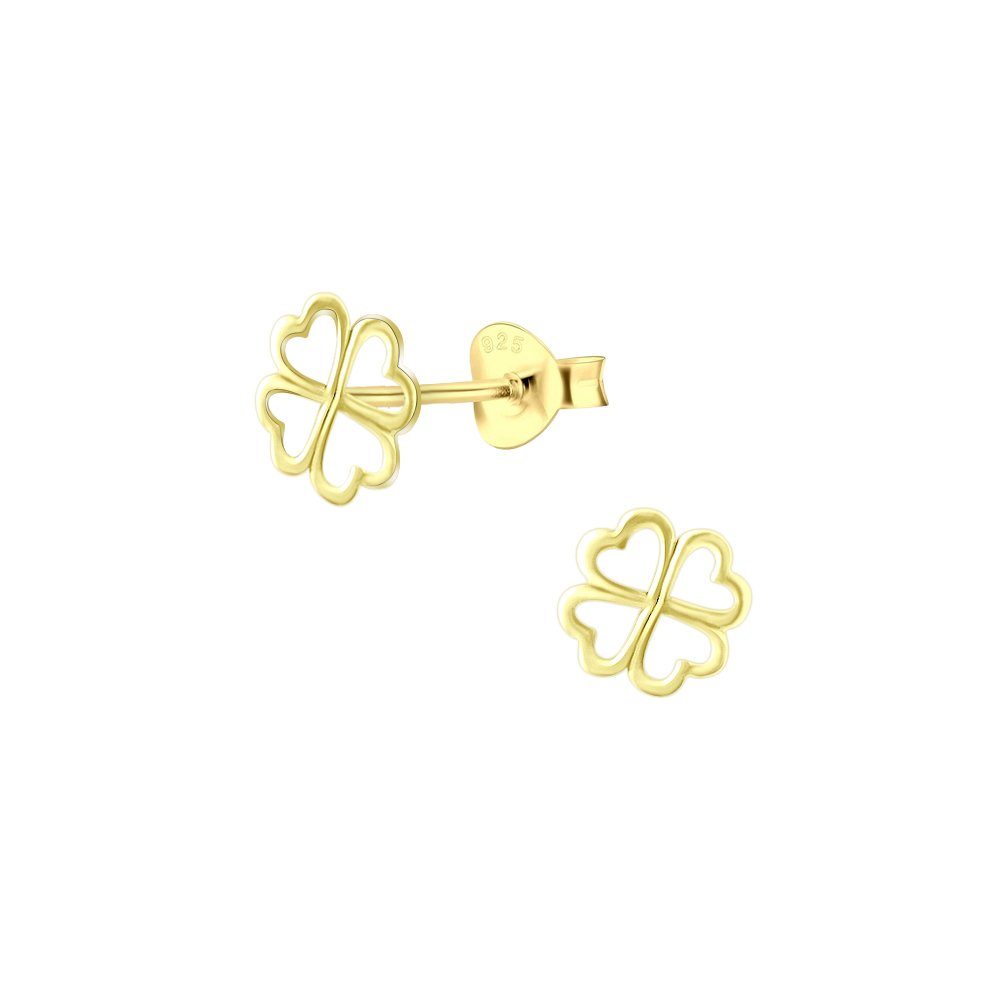 ALEXANDER YORK Paar Ohrstecker KLEEBLATT cut-out Design in Gold, 2-tlg. (Oh günstig online kaufen