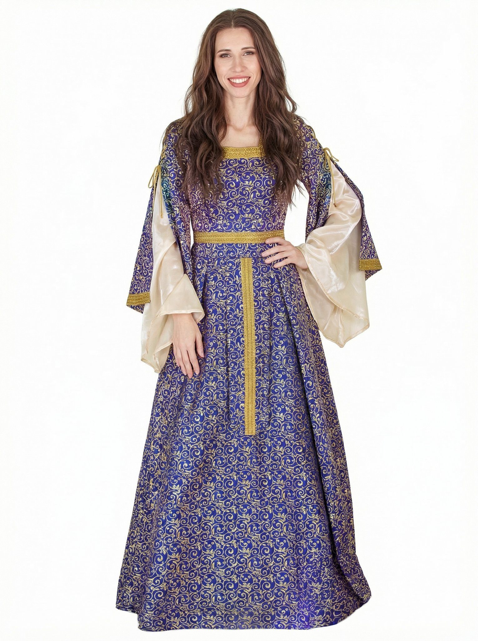 Metamorph Prinzessin-Kostüm Adelskleid - Aquitania, Mit diesem mittelalterlichen Kleid ist der große Auftritt garantiert!