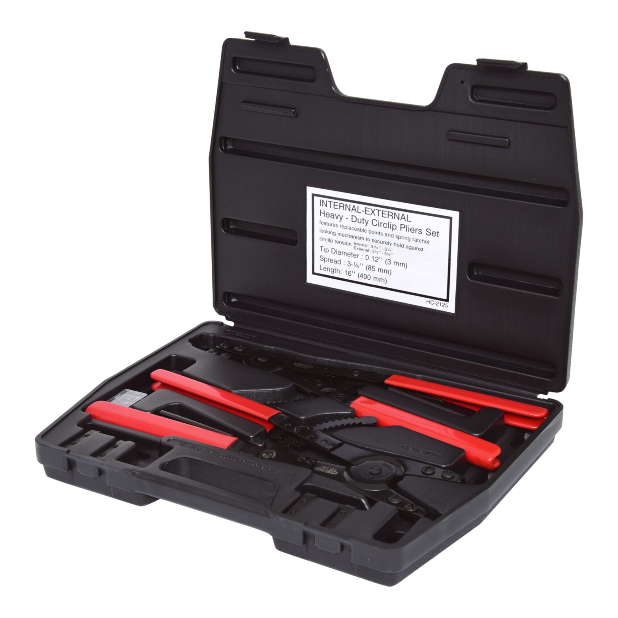 KS Tools Zangenset KS Tools Sicherungszangen-Satz mit Ratschenfunktion, 14-teilig