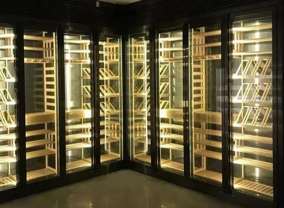 Xlmoebel Weinschrank Weinkühlschrank Weinregal Vitrine für Weinaufbewahrung (1-St) Made in Europa