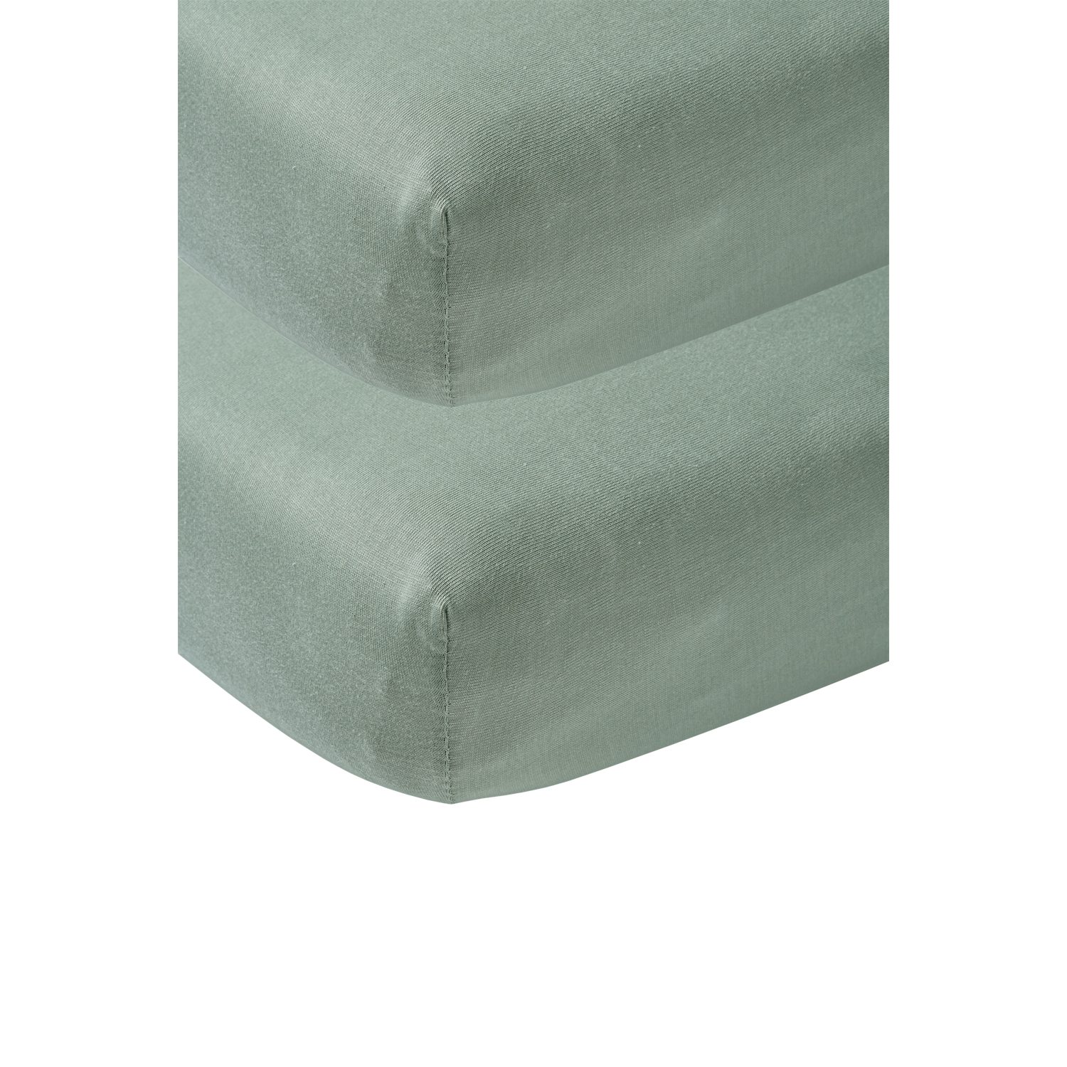 Meyco Baby Spannbettlaken Stone Green, Jersey, günstig online kaufen