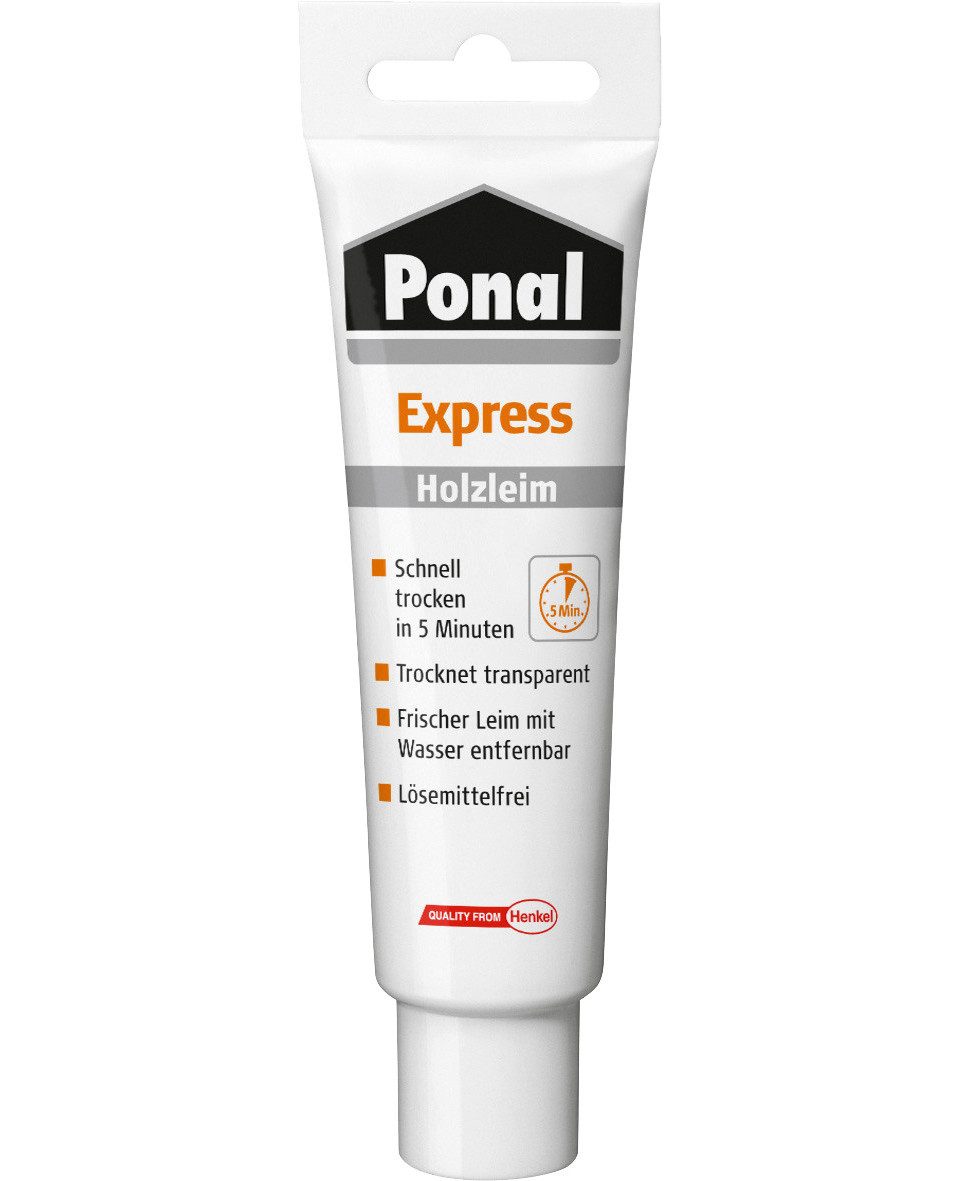 Ponal Klebstoff Ponal Holzleim Express 60 g Standtube, transparent günstig online kaufen