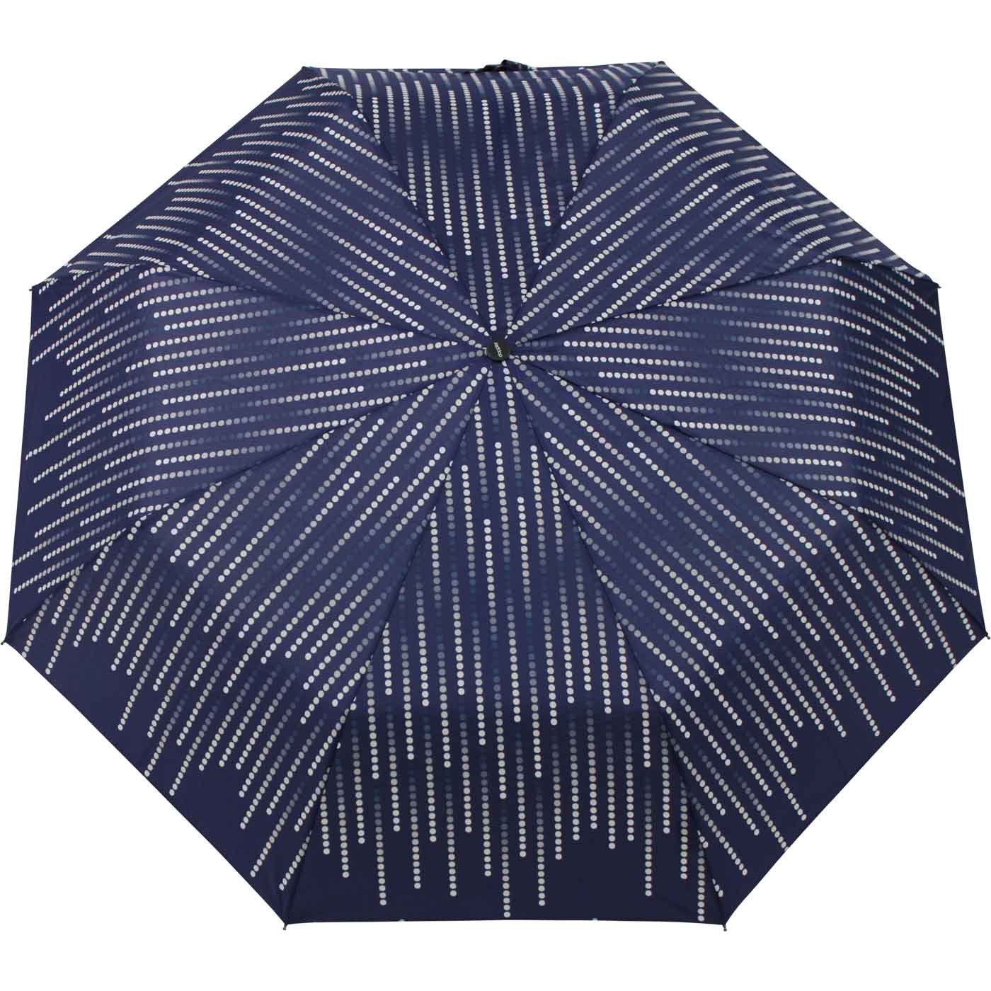 Auf-Zu Damen Sonnenschirm nutzbar Magic Taschenregenschirm Glamour, stabil doppler® als dunkelblau und UV-Schutz Fiber elegant, -