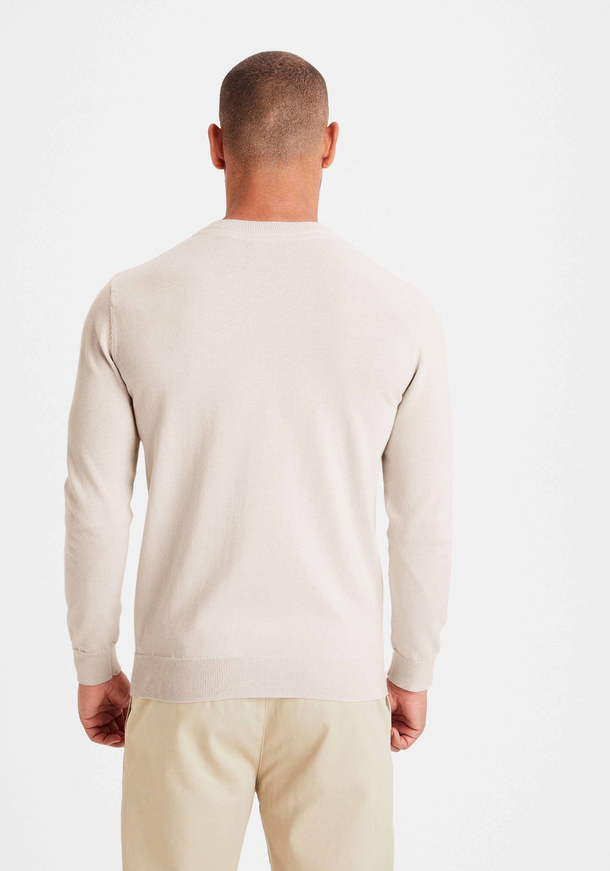 H.I.S Strickpullover Regular Fit, Langarm, Pullover aus Feinstrick, Baumwollmischung