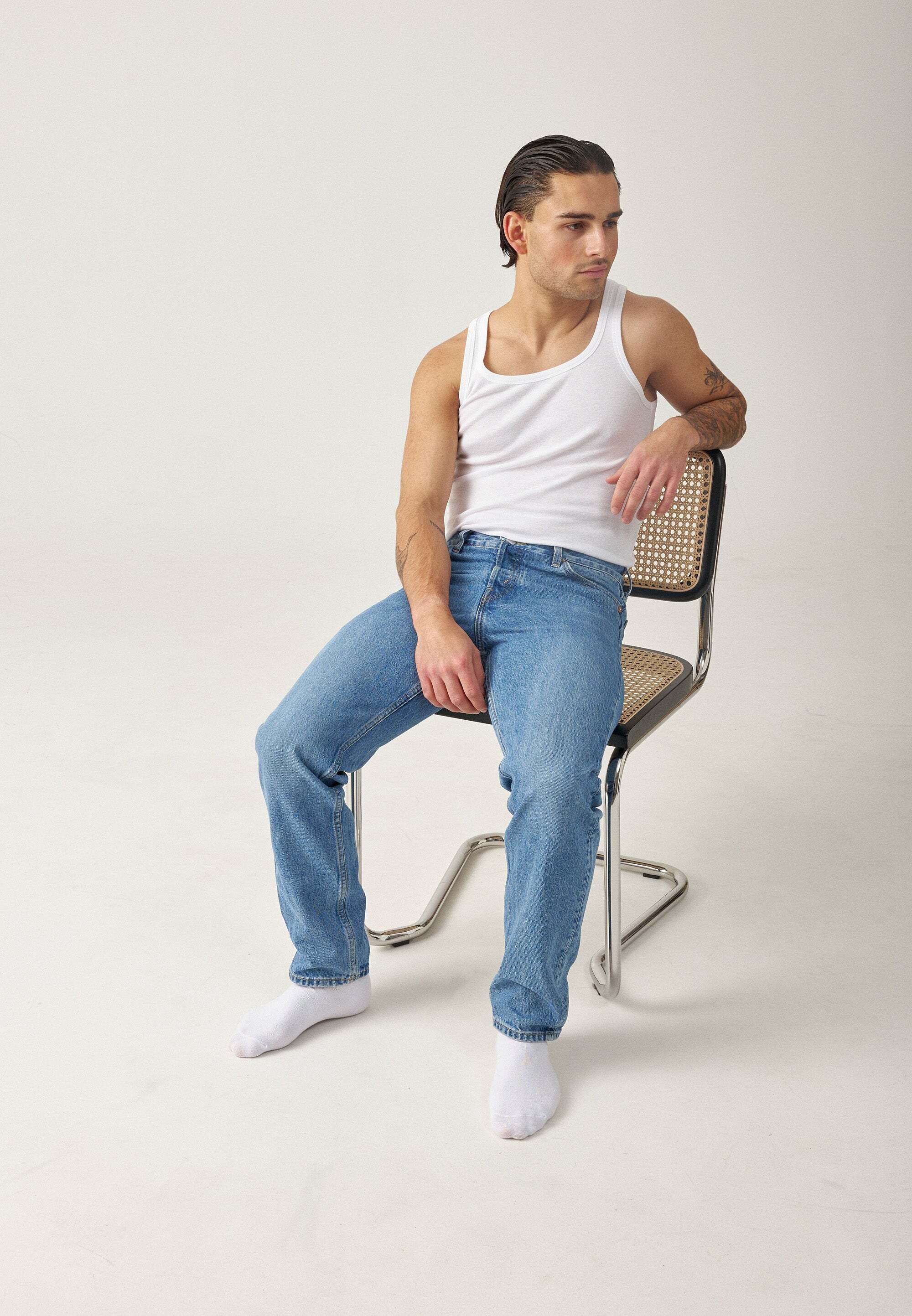 SNOCKS Ripptanktop Unterhemd Herren (2-tlg) aus Bio-Baumwolle