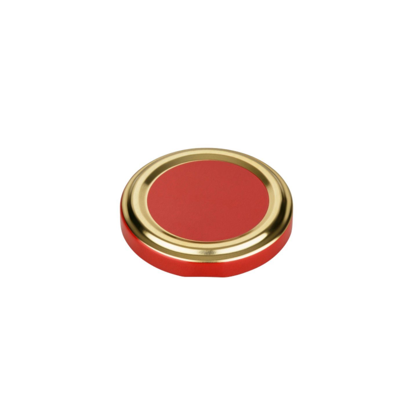 Einmachglas Marmeladengläser, mit Leere Helix 130 Schraubdeckel Rot-Gold gouveo TO 53 - ml (12-tlg)