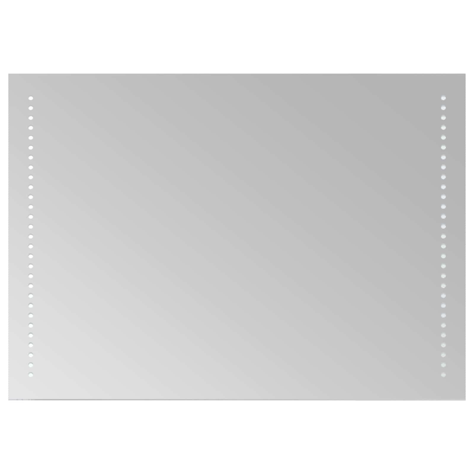 vidaXL Spiegel LED-Badezimmerspiegel Transparent 70 x 50 cm Gehärtetes Glas (1-St)