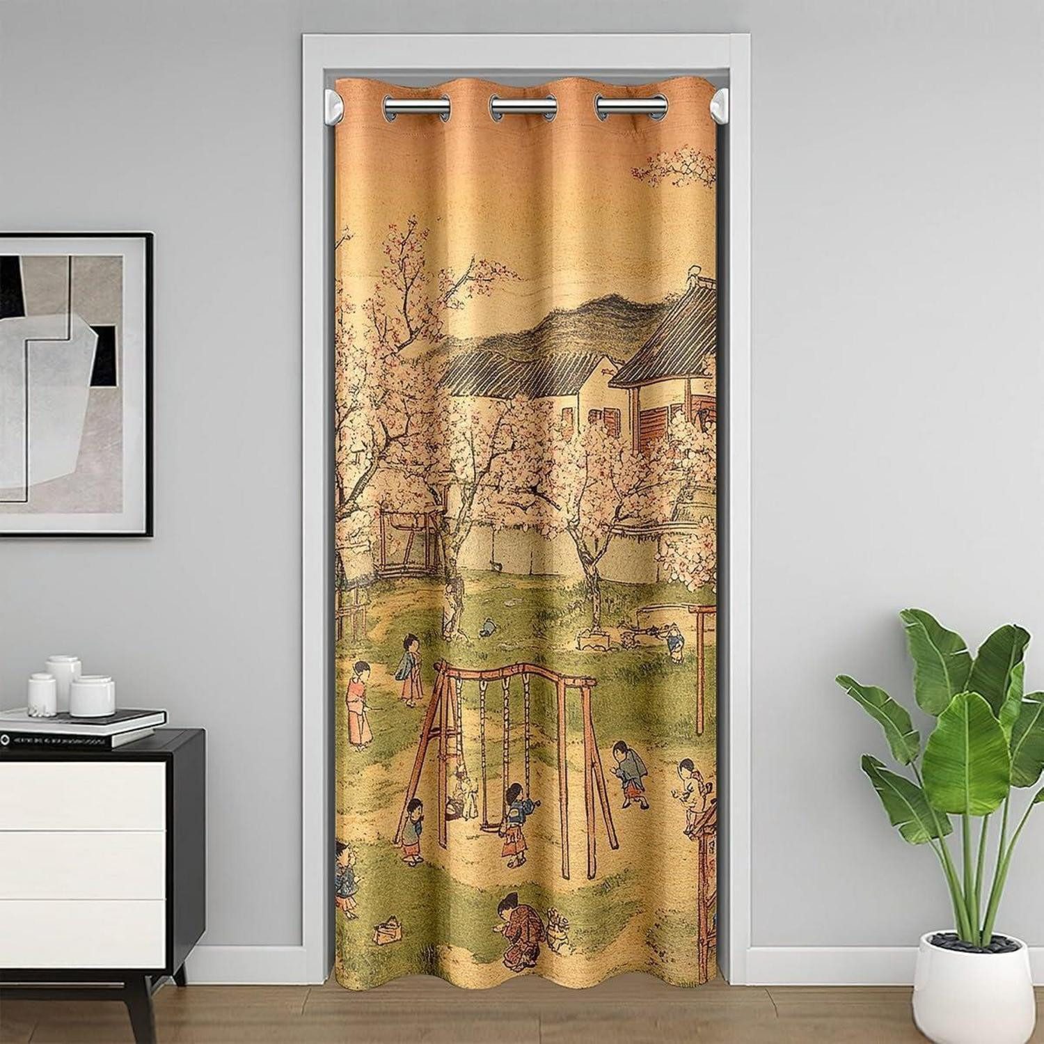 LuxusKollektion Türvorhang Türvorhang Kirschblüten 86x203cm (1 St)