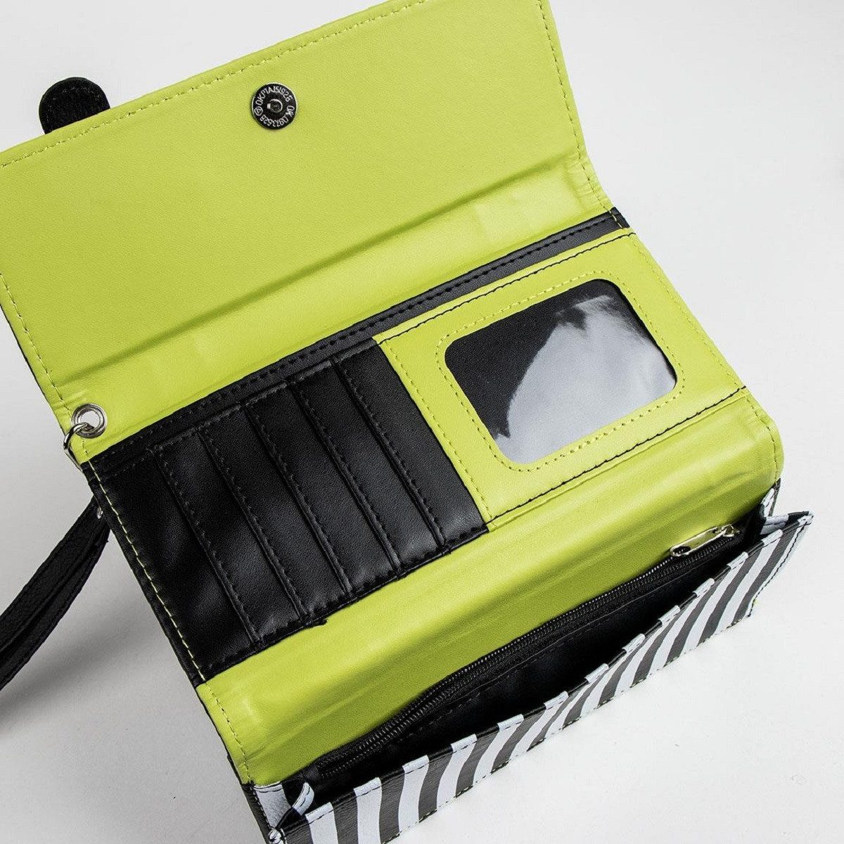 Beetlejuice Brieftasche Portemonnaie Damen Brieftasche länglich – stilvolle Geldbörse