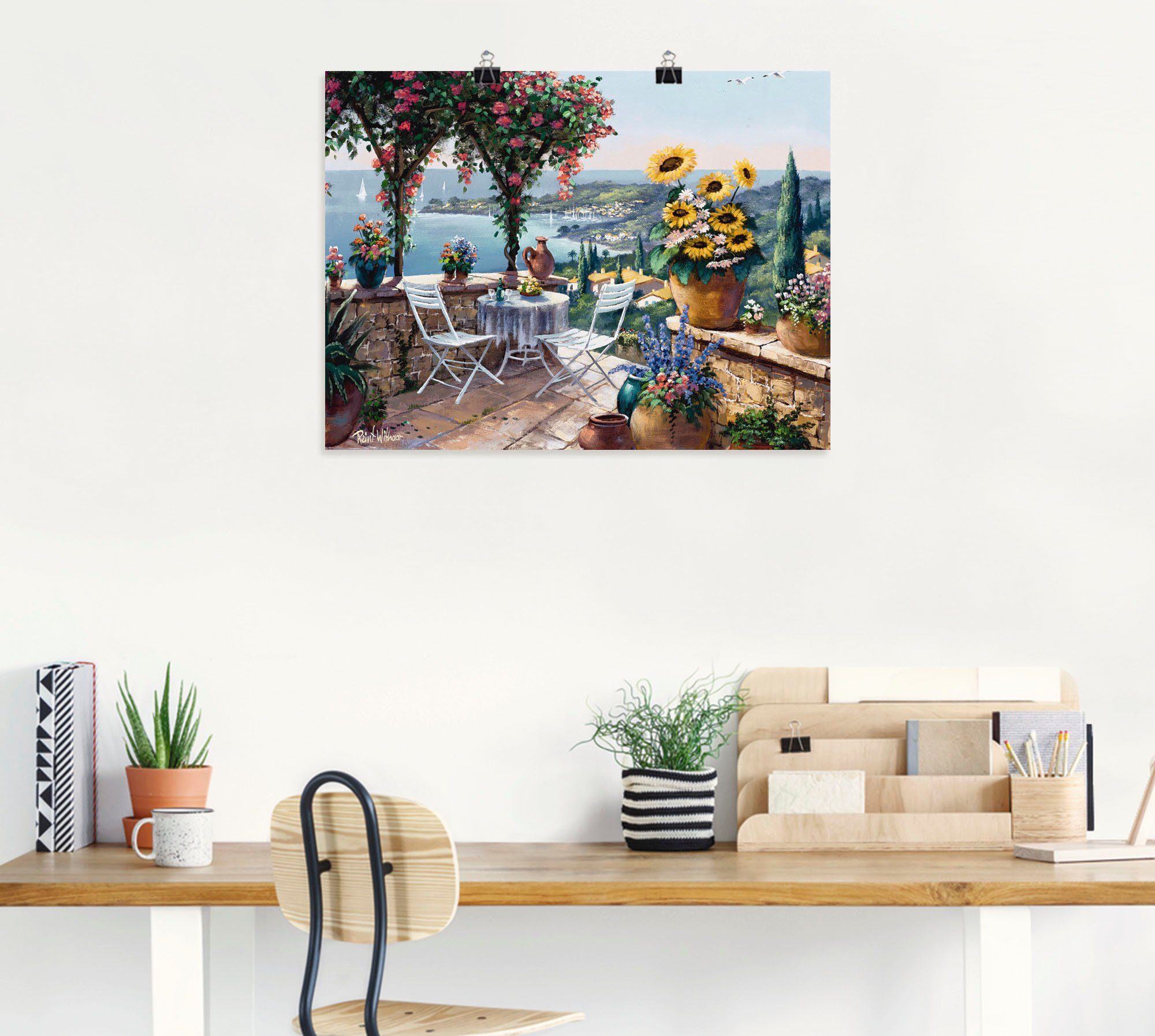 Artland Wandbild Momente der Meditation, Garten (1 St), als Leinwandbild, Poster in verschied. Größen