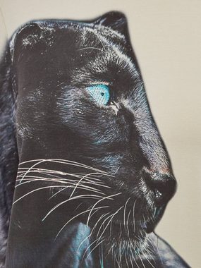 MONACO blue WEEKEND Sweatshirt Langarmbluse figurumspielend mit Wild Cat Print