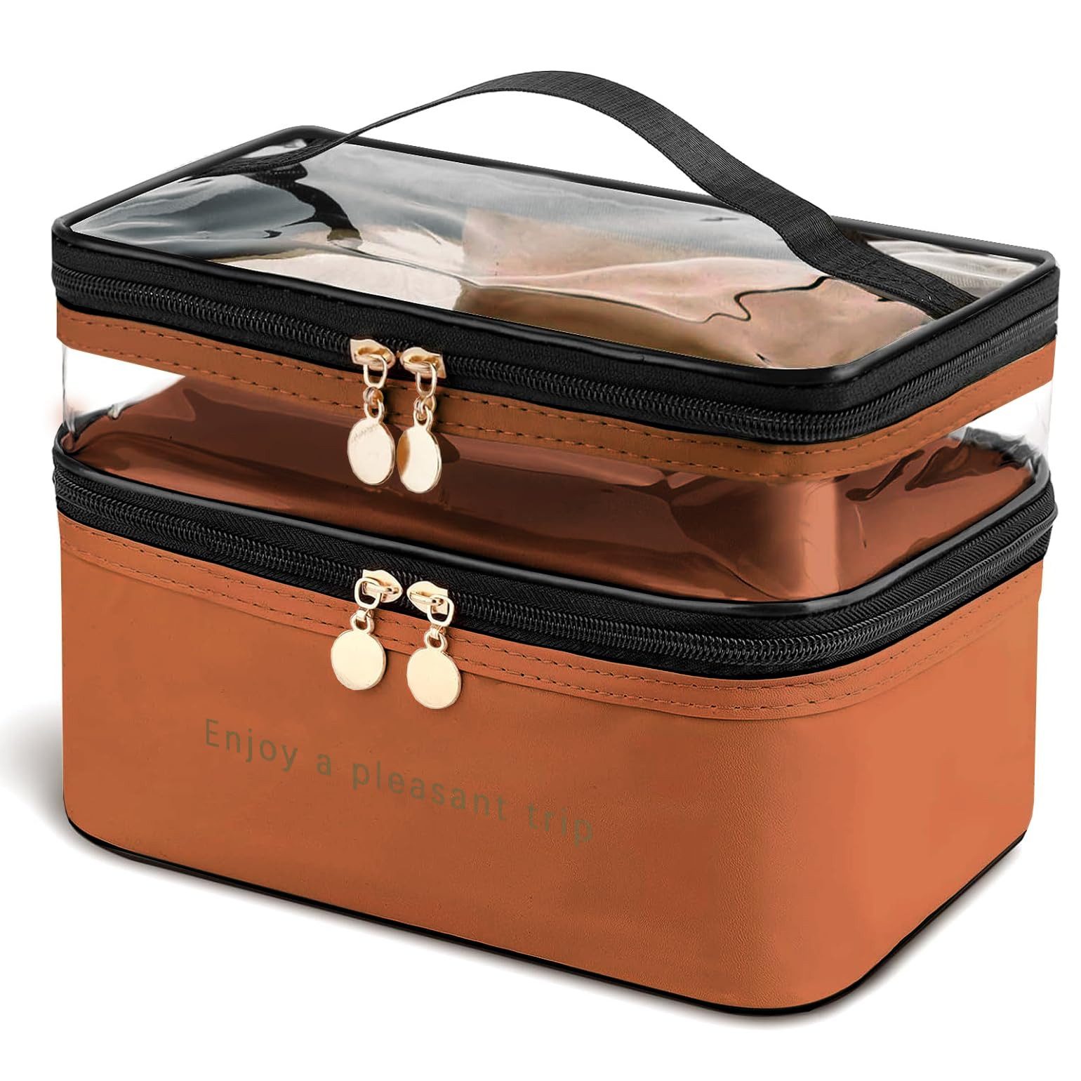 RWEUOQ Kosmetiktasche Kosmetiktasche Doppelstock Make-up Tasche günstig online kaufen