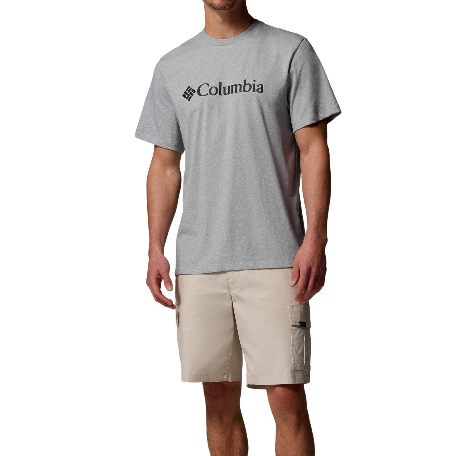Columbia T-Shirt CSC Basic Logo™ Shirt mit geripptem Rundhalsausschnitt