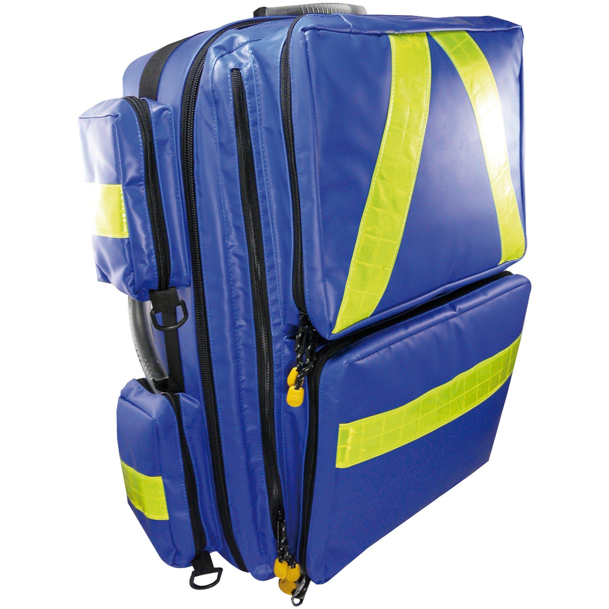 SANISMART Arzttasche Notfallrucksack MEDICUS XL Blau Plane 65 x 42 x 23 cm 65 L Volumen