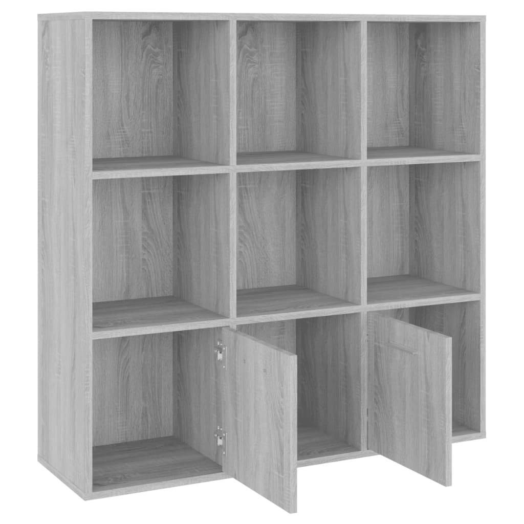 cm 98x30x98 Grau Sonoma Bücherregal Bücherschrank furnicato