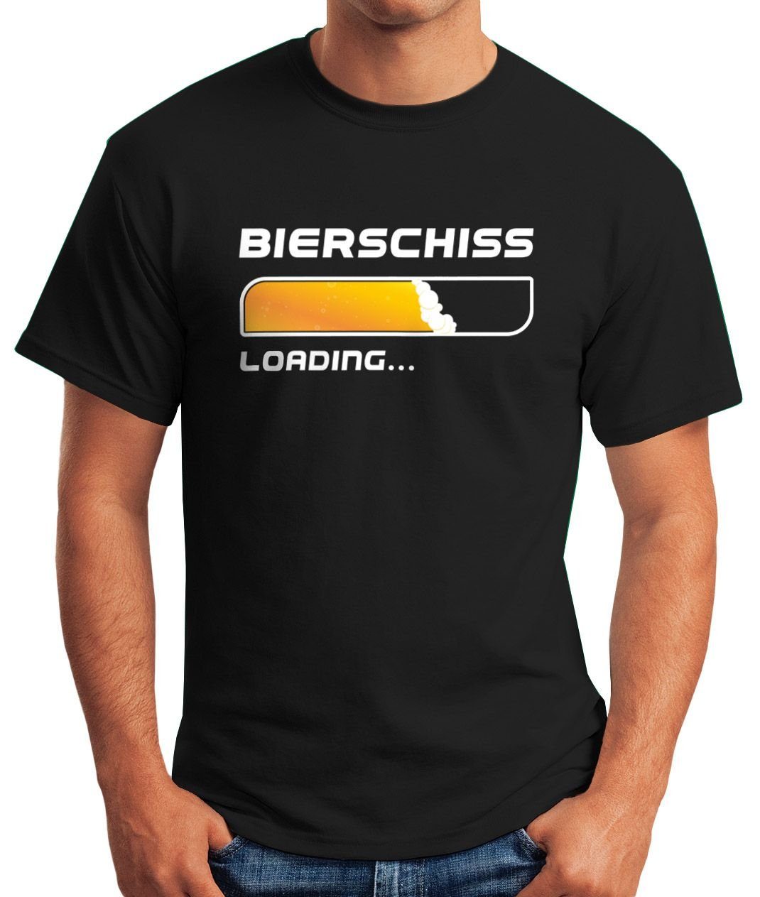 MoonWorks Print-Shirt Herren T-Shirt Bierschiss Loading... günstig online kaufen