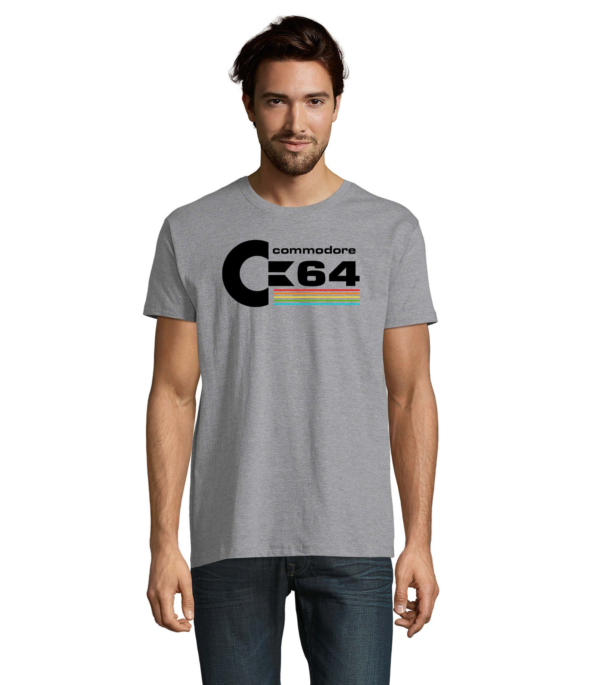 T-Shirt Herren Commodore 64 Konsole Amige Super Retro